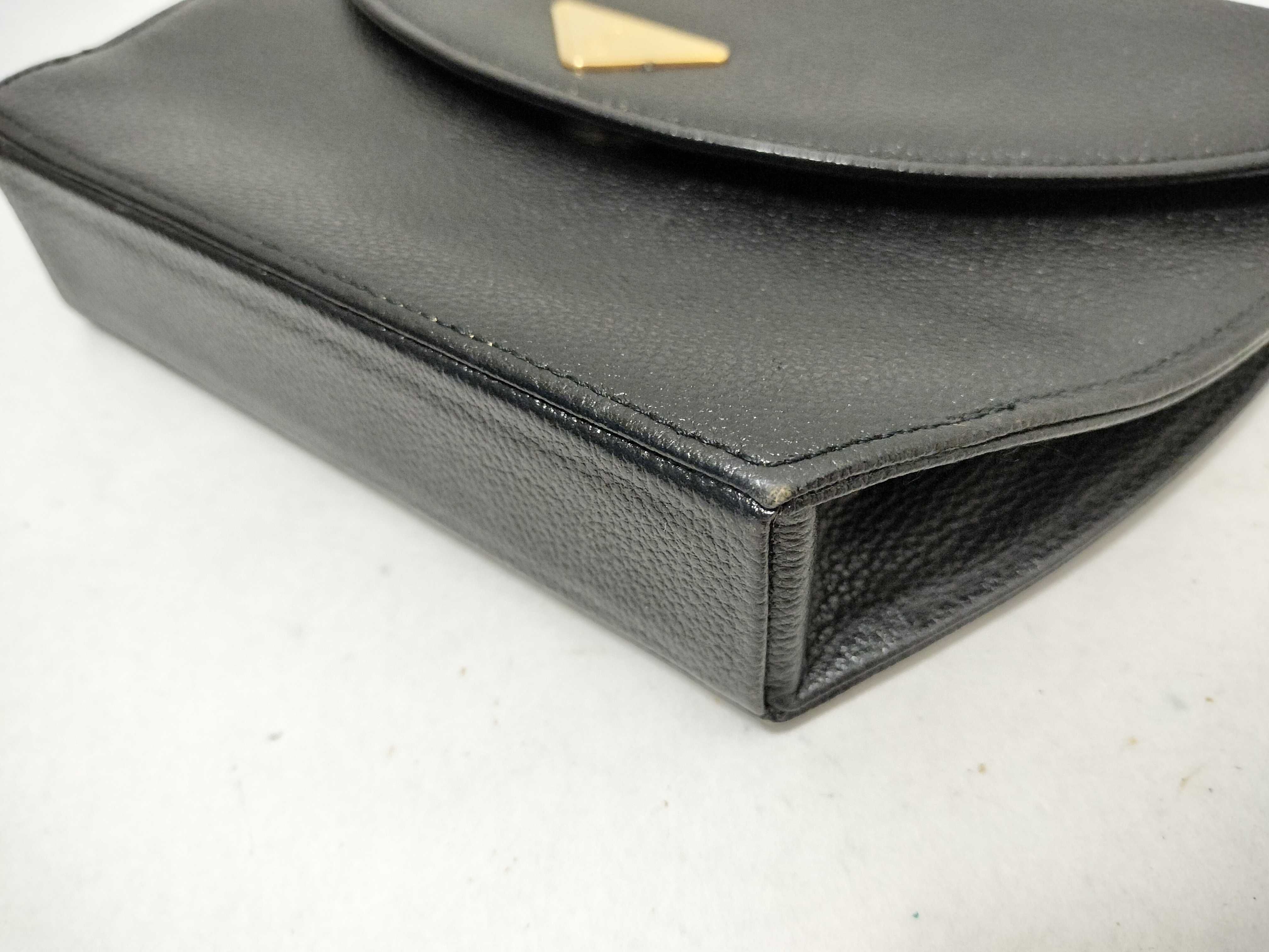 shoulder bag, leather, black. — view 6