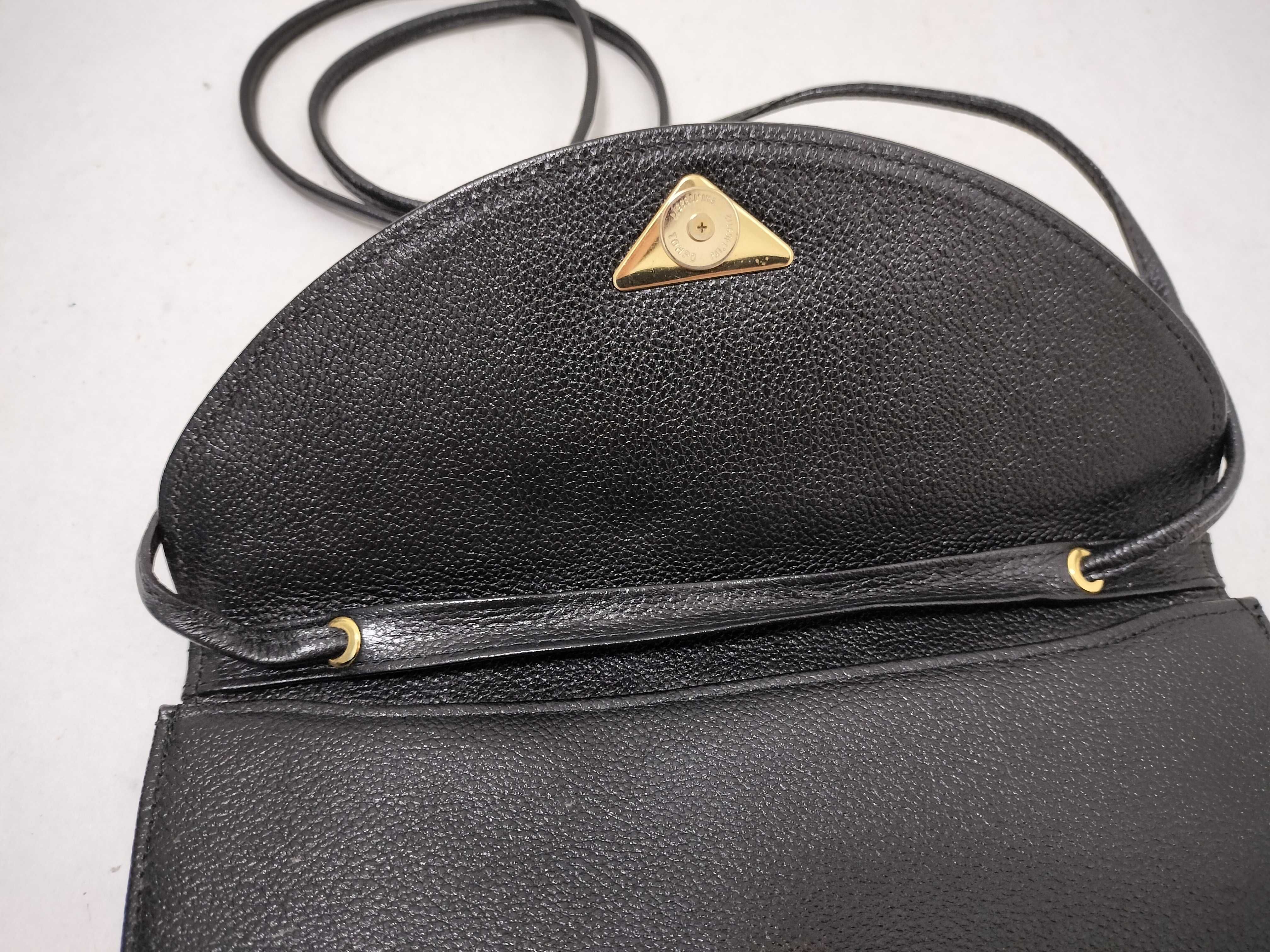 shoulder bag, leather, black. — view 8