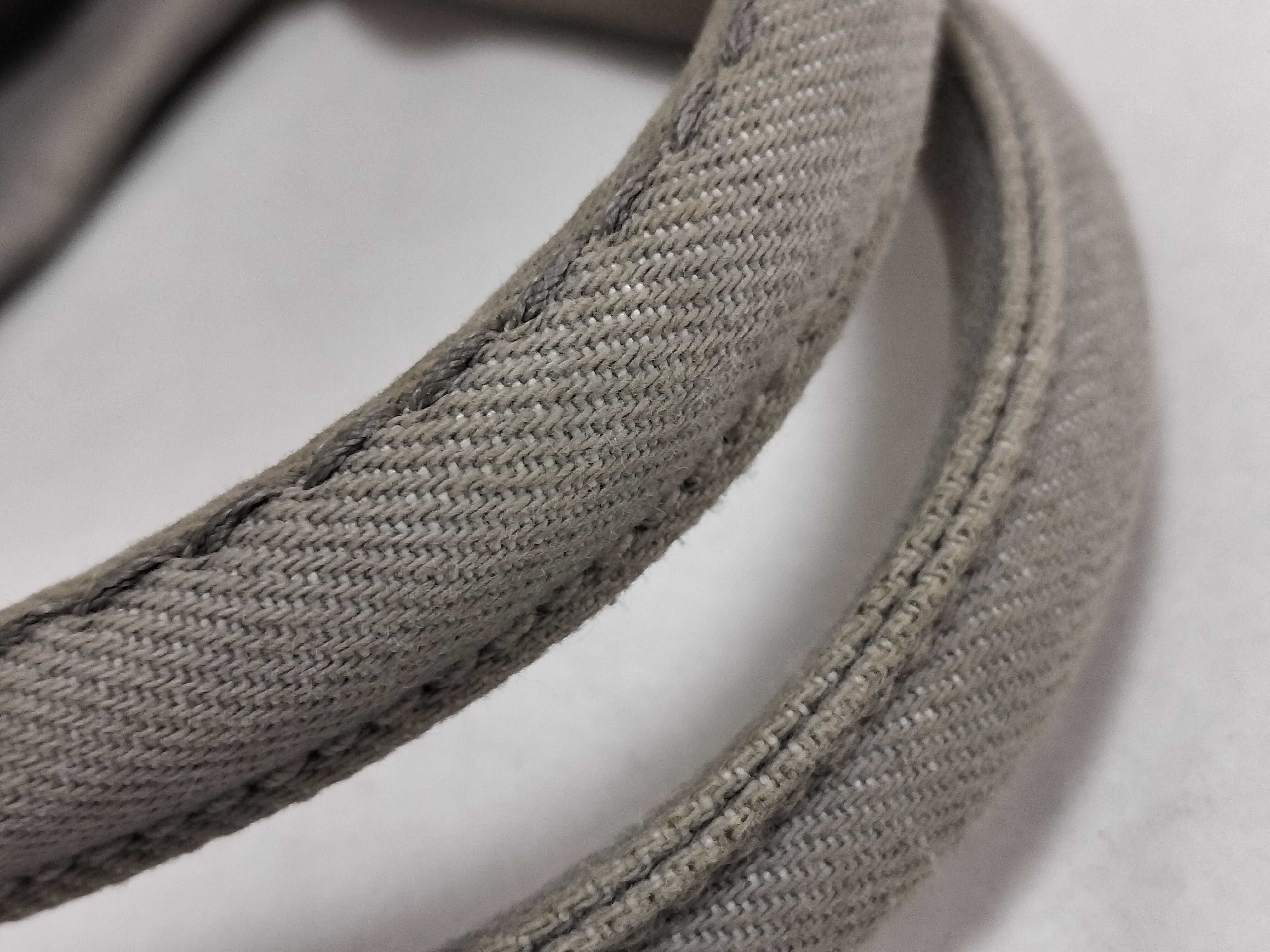 BN2069 Canapa 2-way Shoulder Bag, Square Canvas, Gray Shoulder Bag — view 4