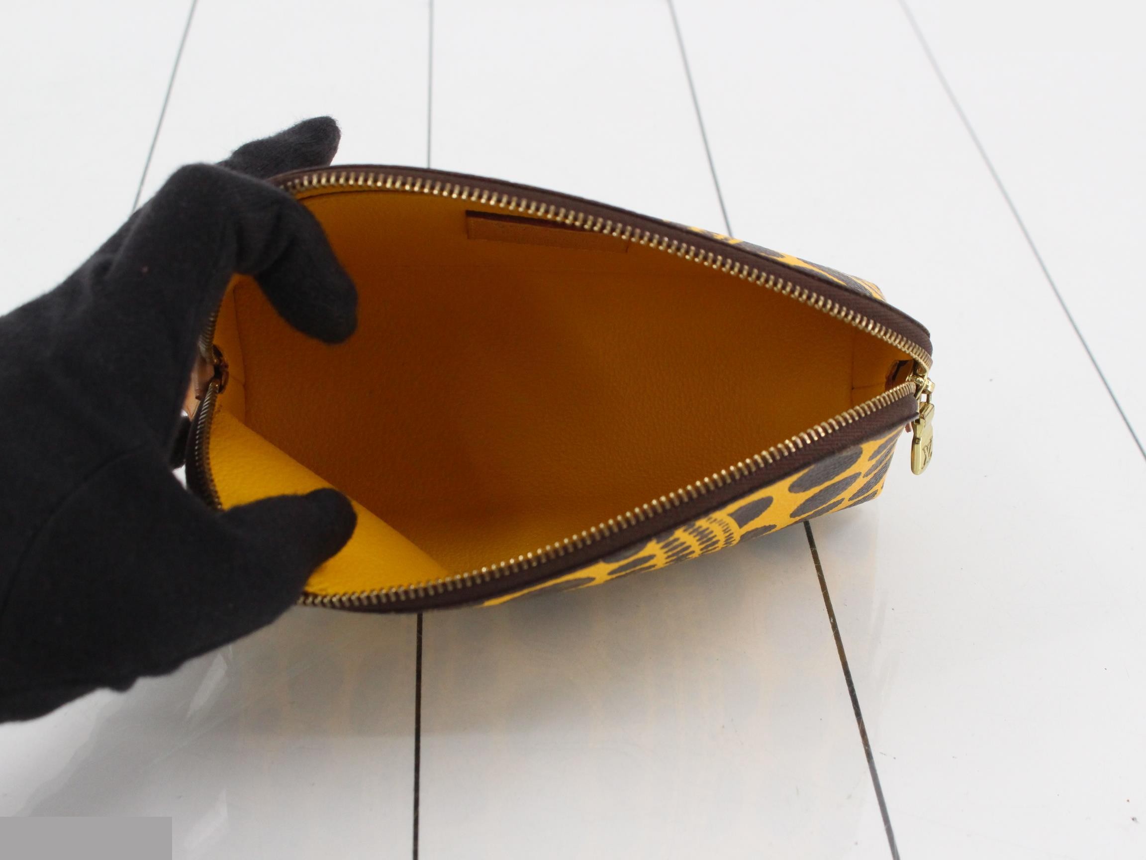 LV x YK Monogram Pumpkin Dot Cosmetic Pouch — view 4