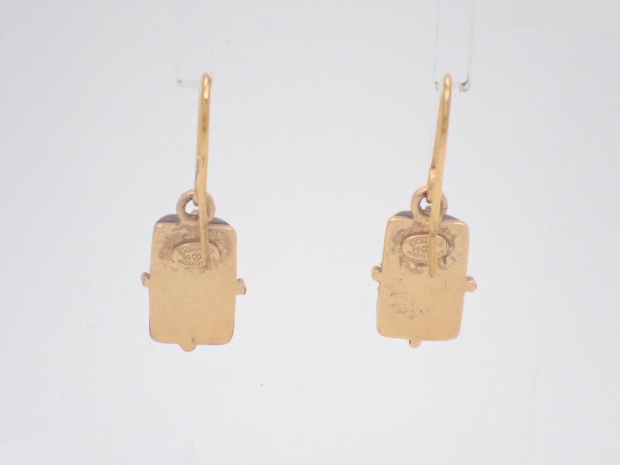 Gripoix Red Swing Earrings — view 2