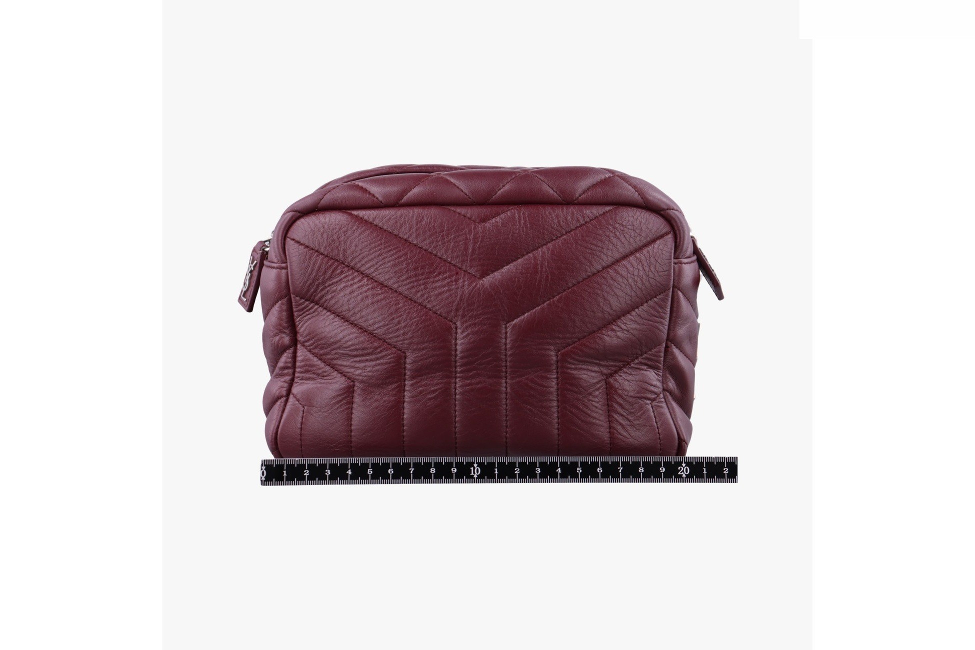 Lulu Bowling Small Leather Wine Red — view 2