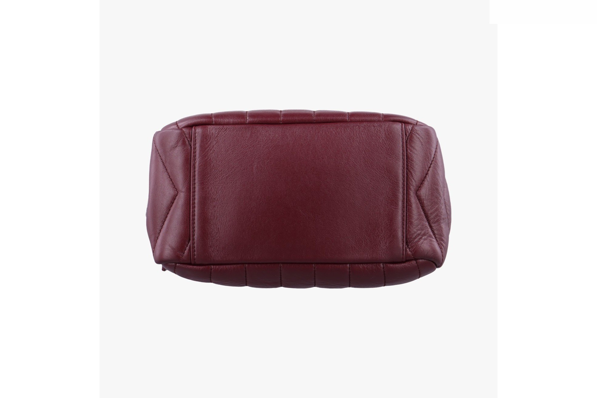 Lulu Bowling Small Leather Wine Red — view 3