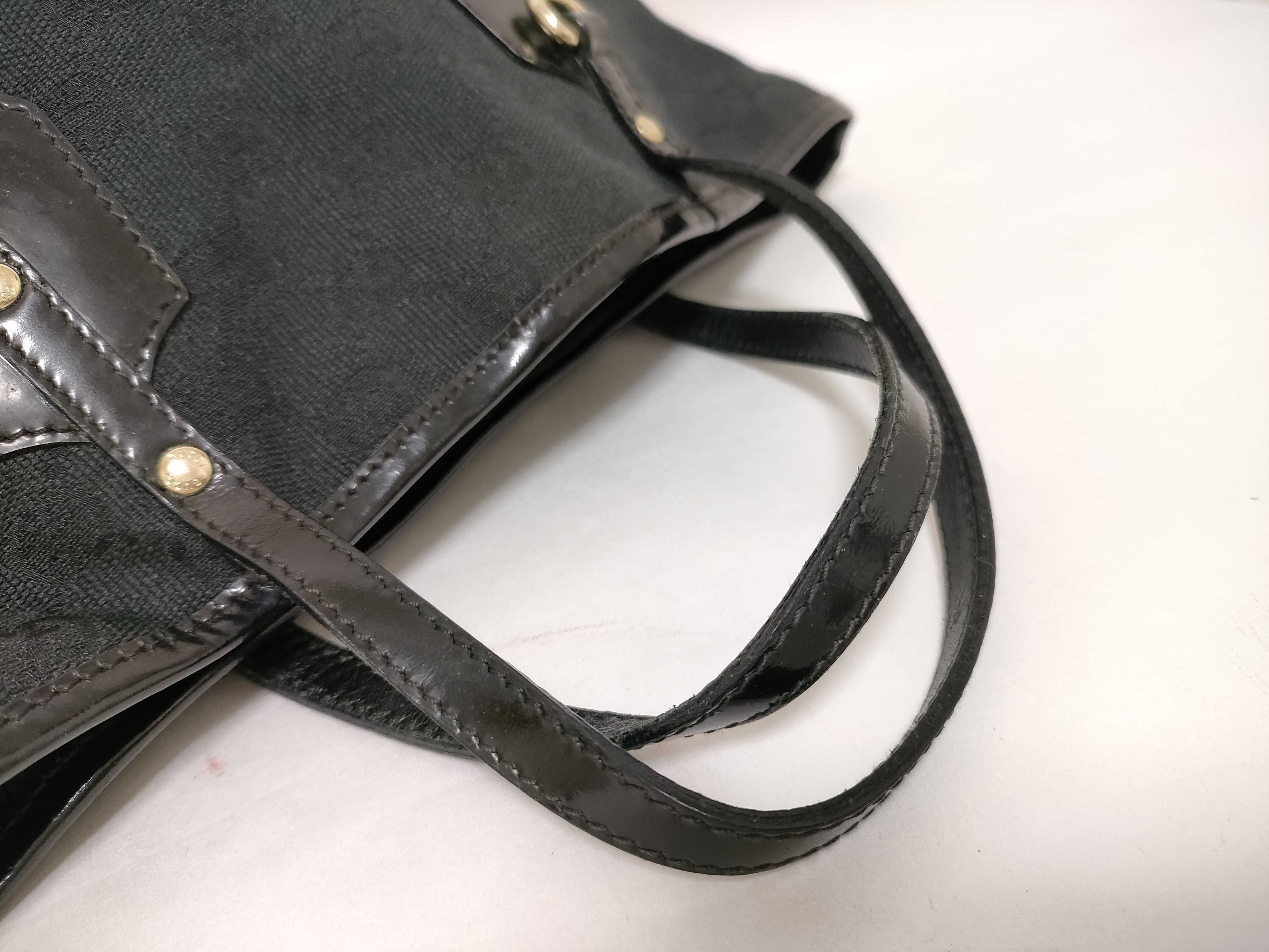 GG Canvas Enamel Handbag 212001 Black W30cm Handbag — view 3
