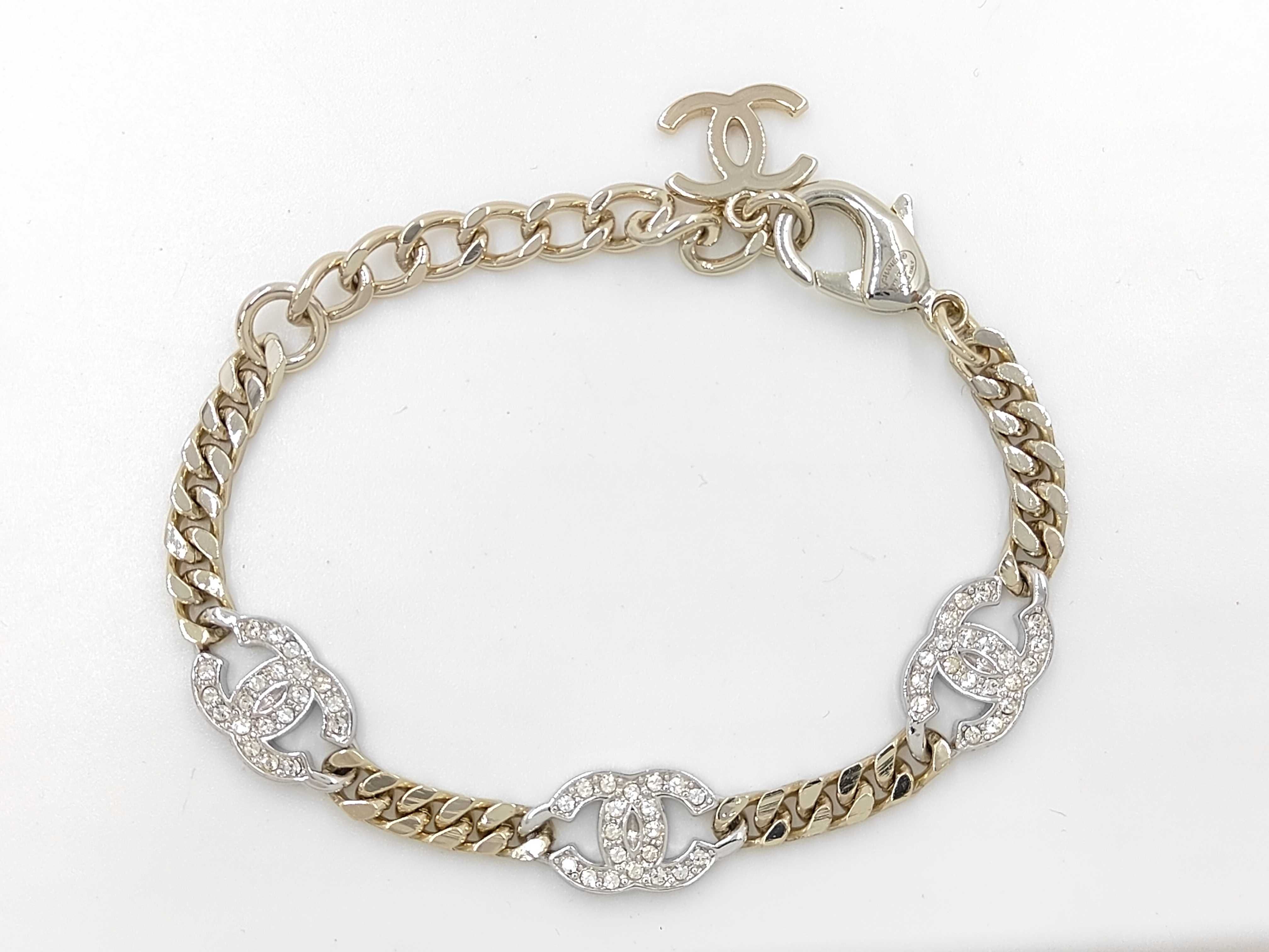 Coco Mark Rhinestone Bracelet Necklace — view 2