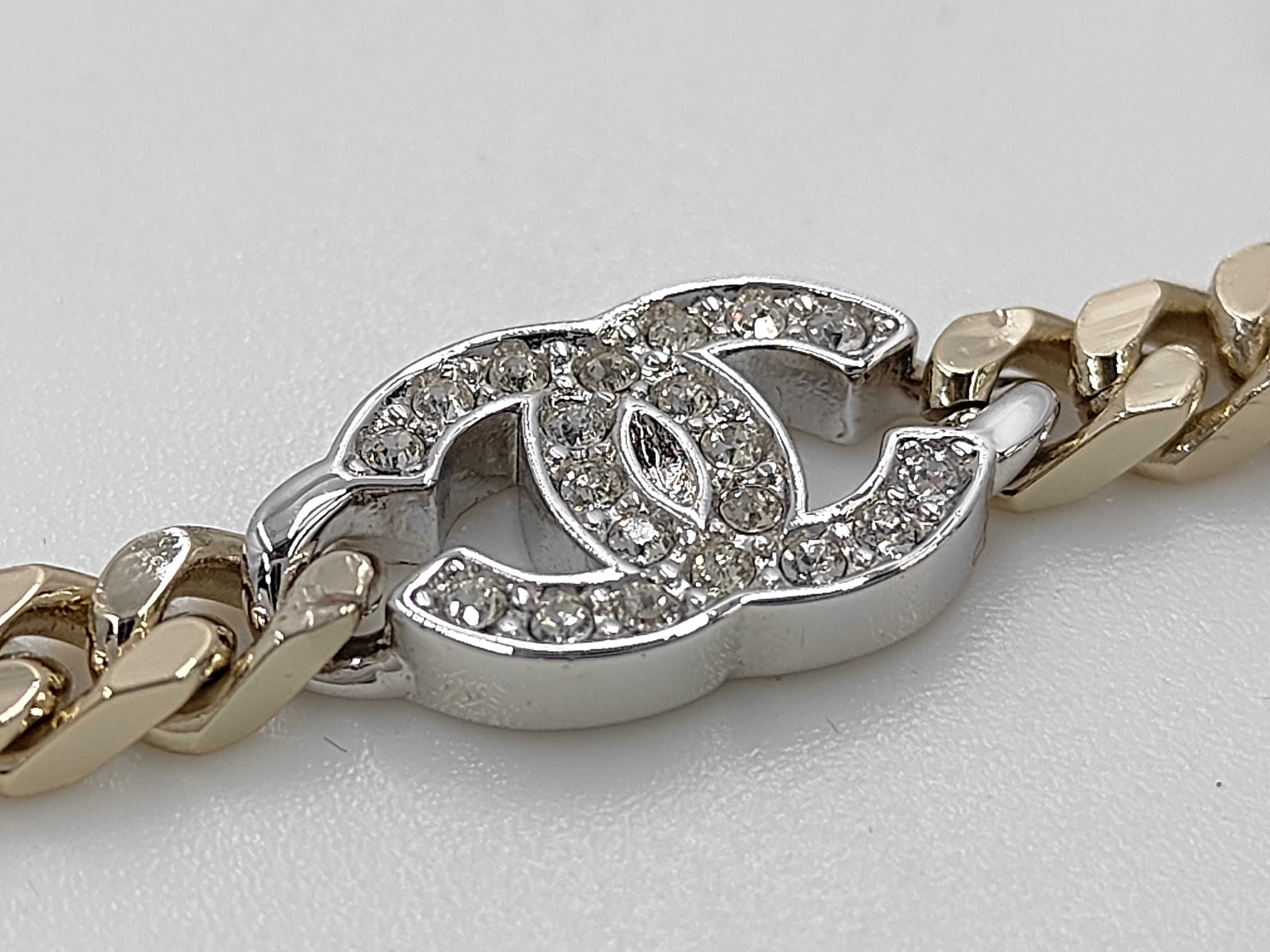 Coco Mark Rhinestone Bracelet Necklace — view 3
