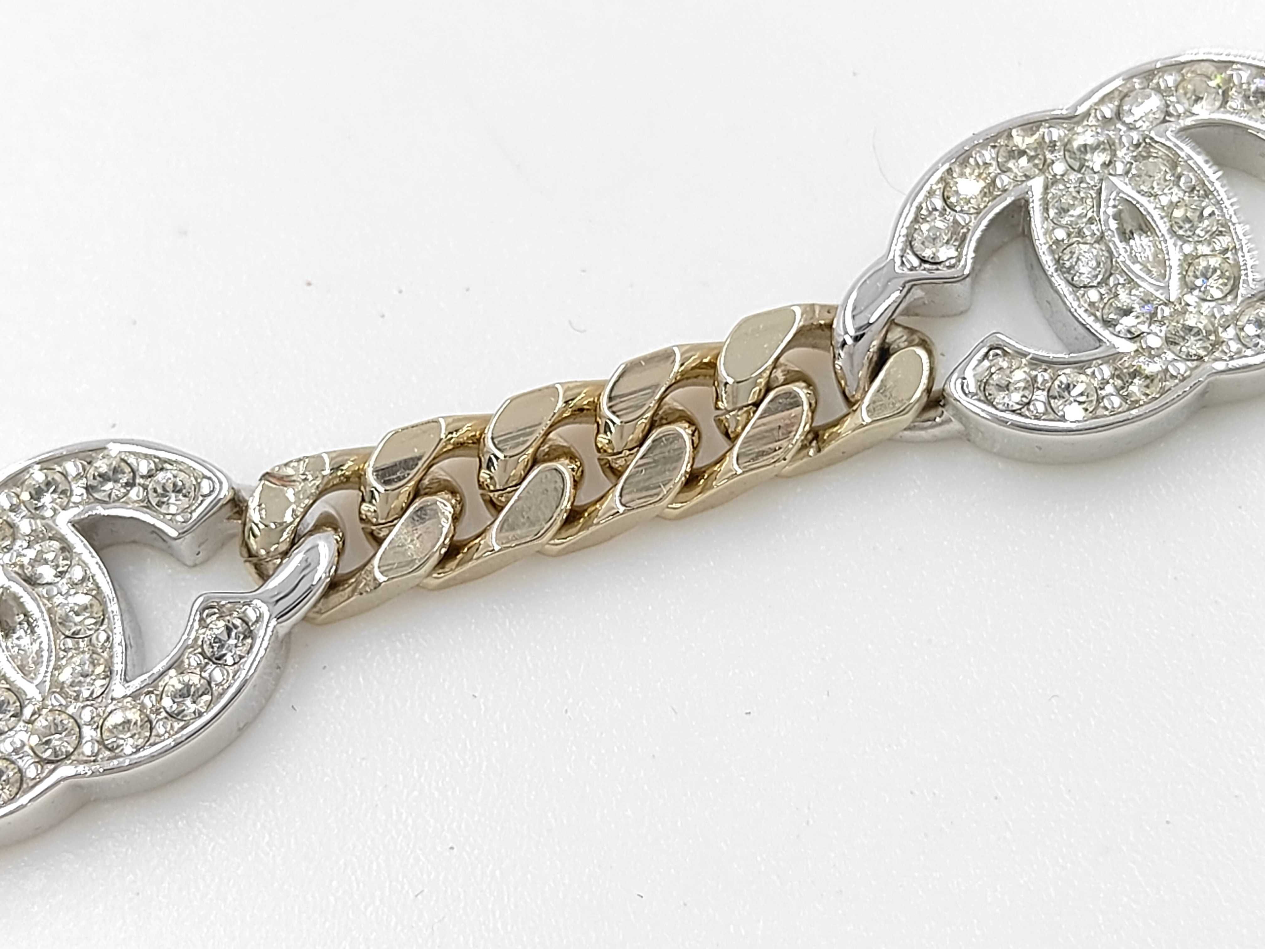 Coco Mark Rhinestone Bracelet Necklace — view 4