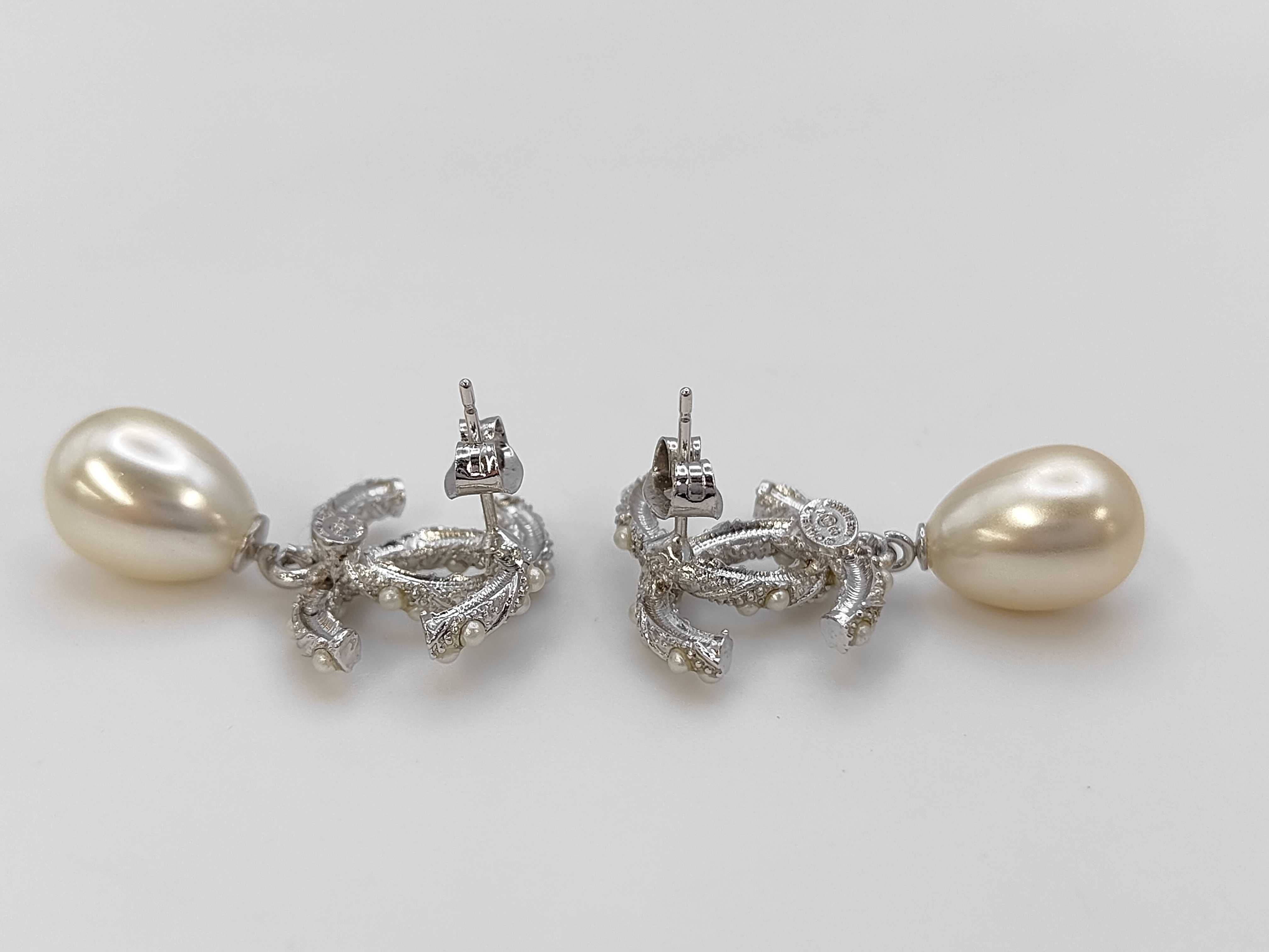 pearl earrings — view 4