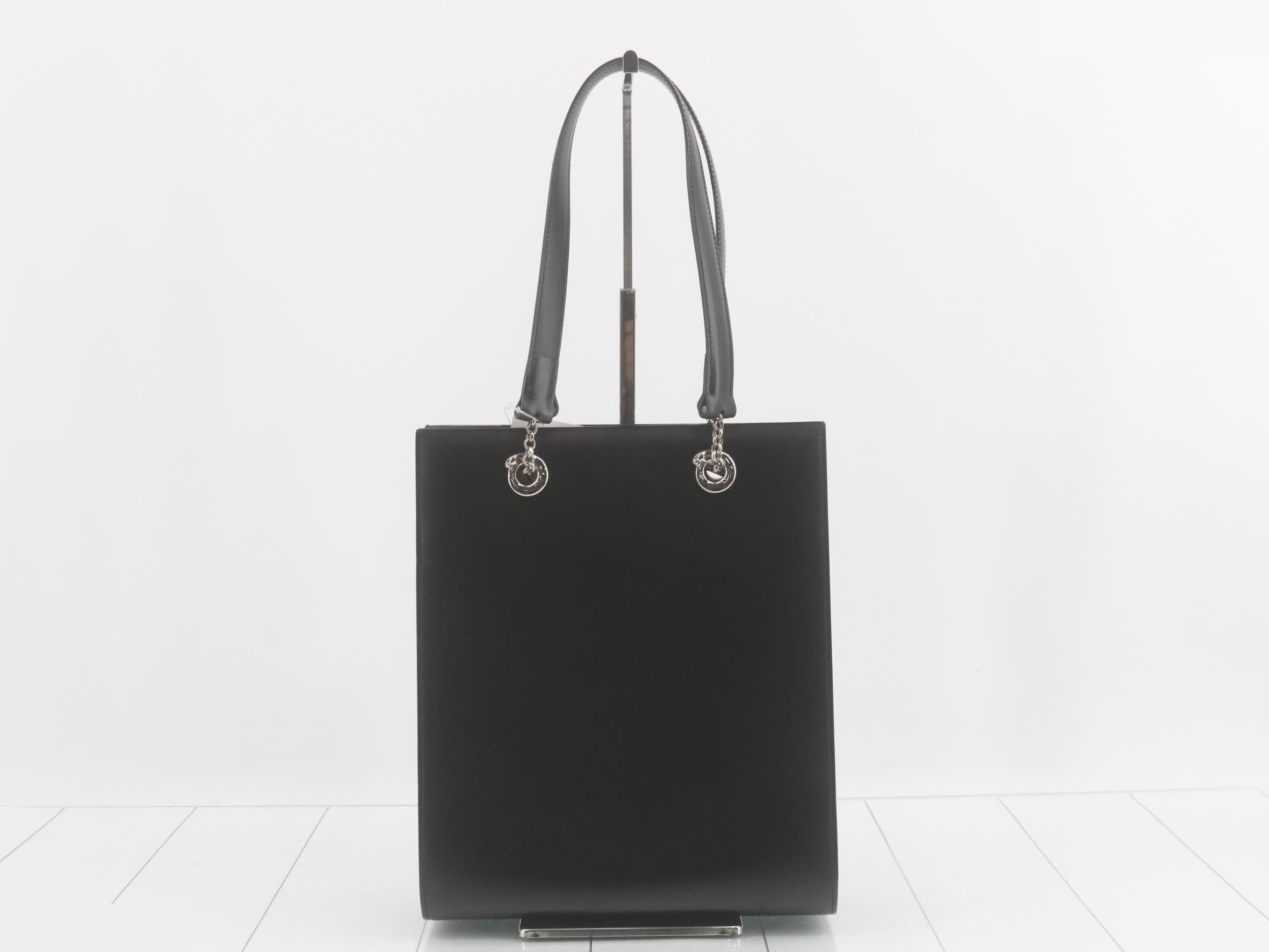 leather bag, black