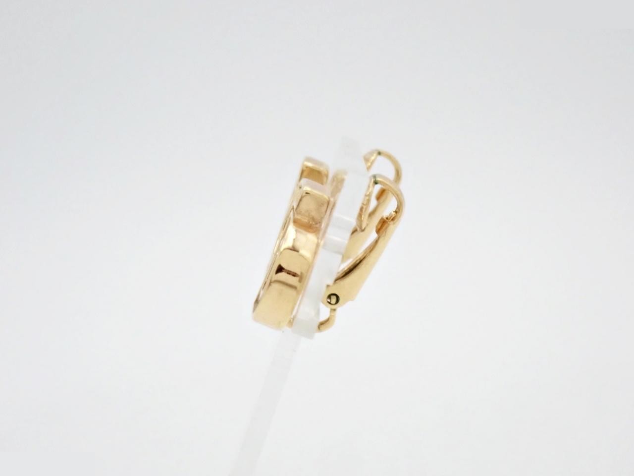 CD logo rhinestone earrings — view 3