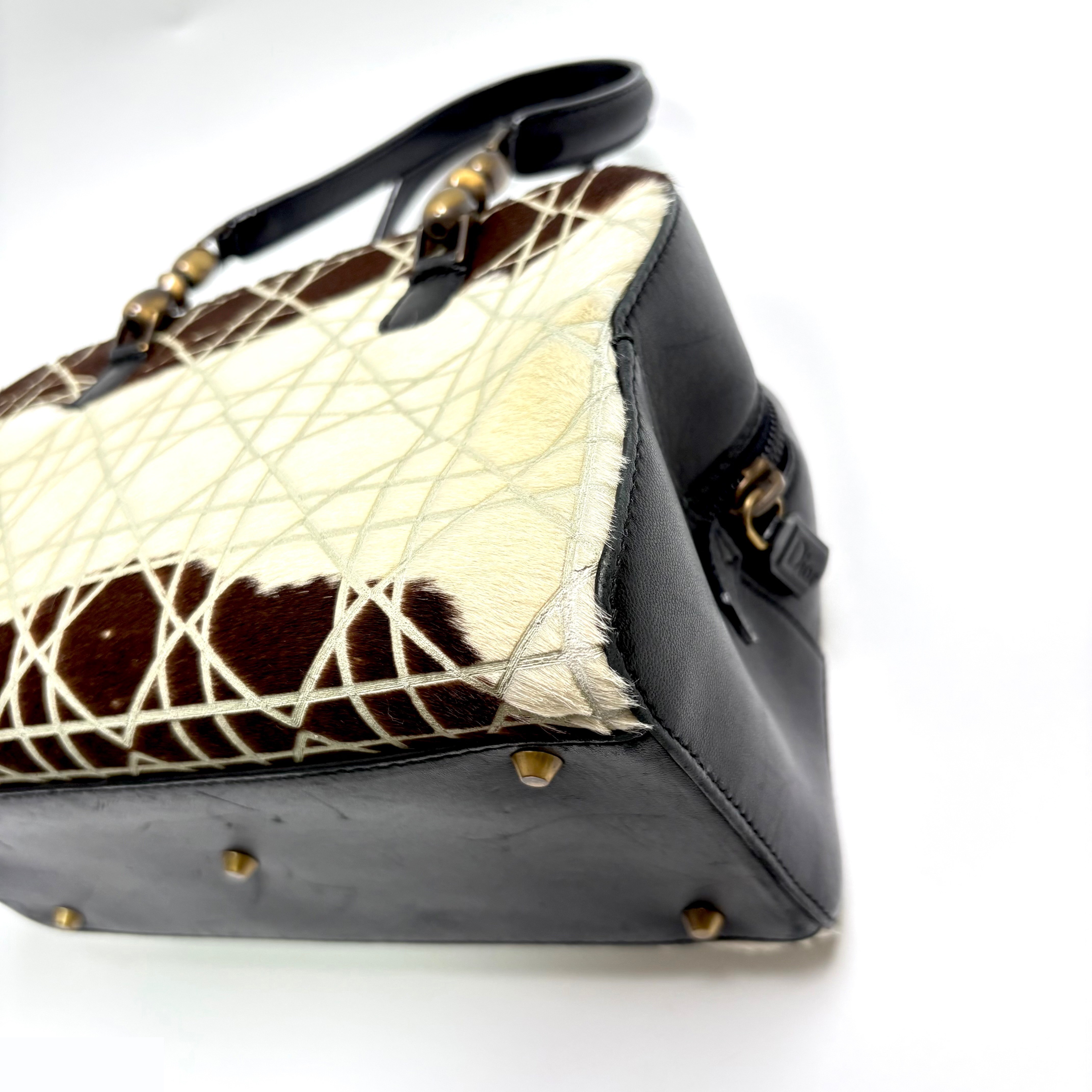 Calf hair Maris Pearl Cannage (bag) - Handbag — view 4