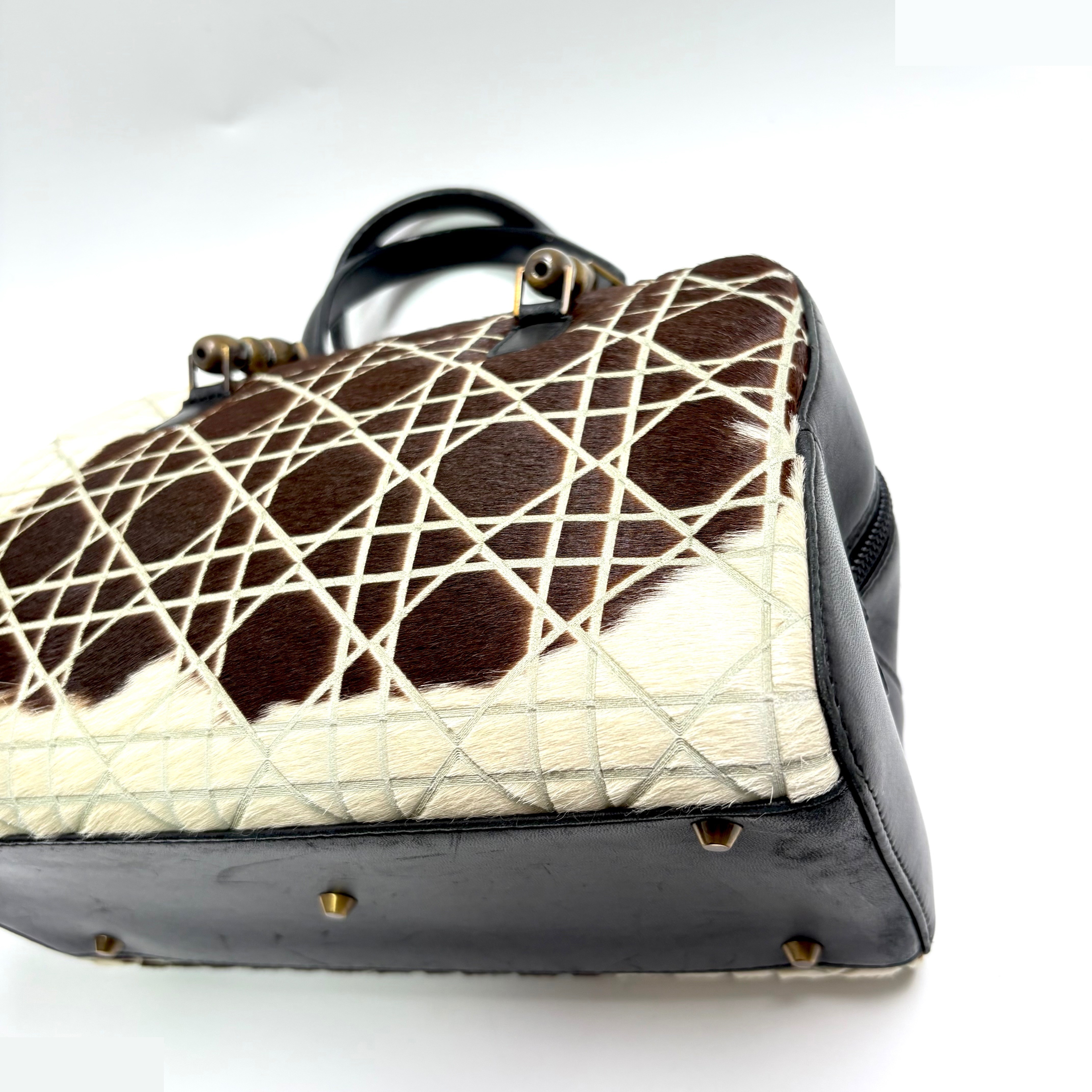 Calf hair Maris Pearl Cannage (bag) - Handbag — view 7