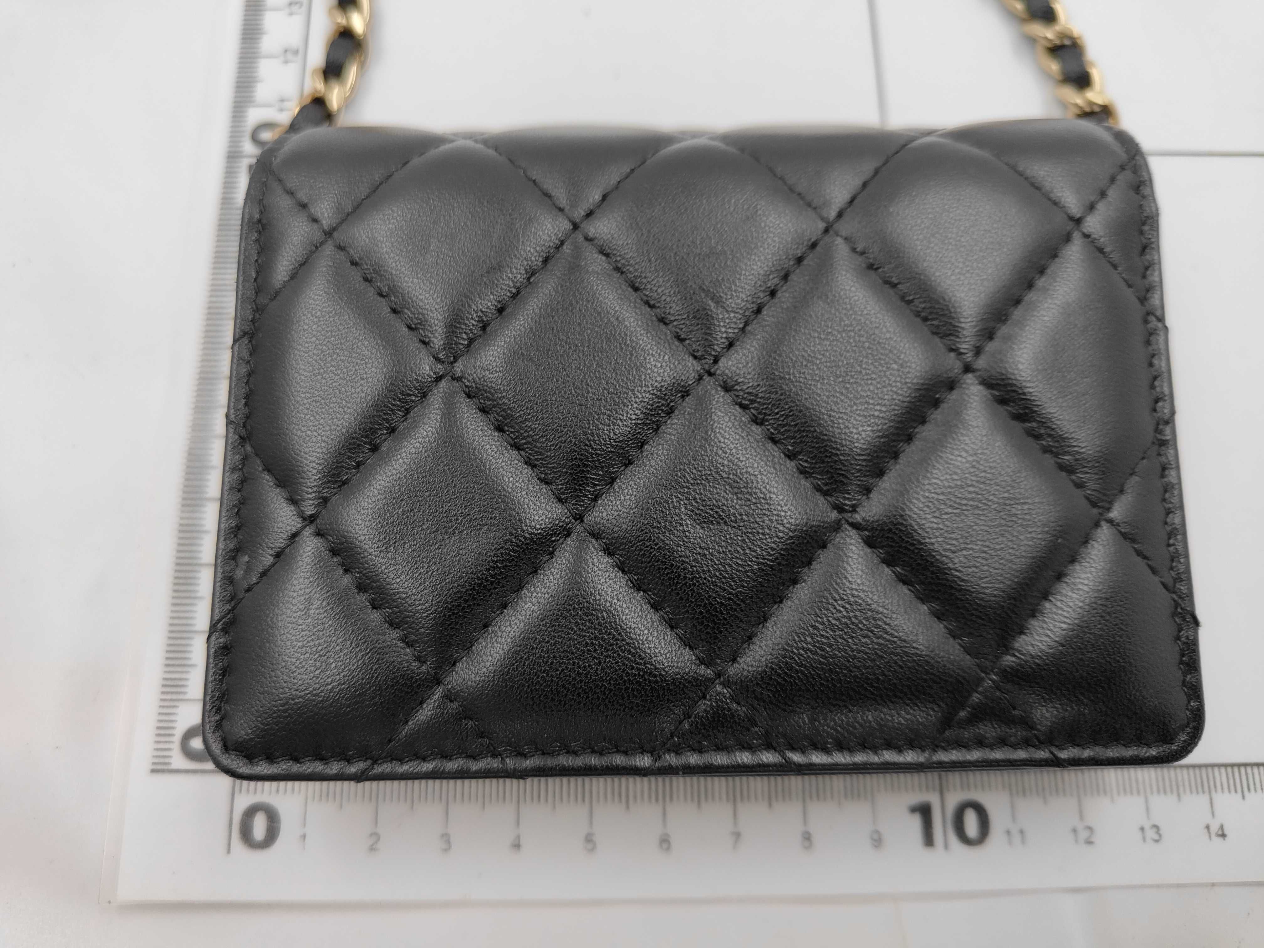 Chain Wallet Lambskin Shoulder Bag — view 2