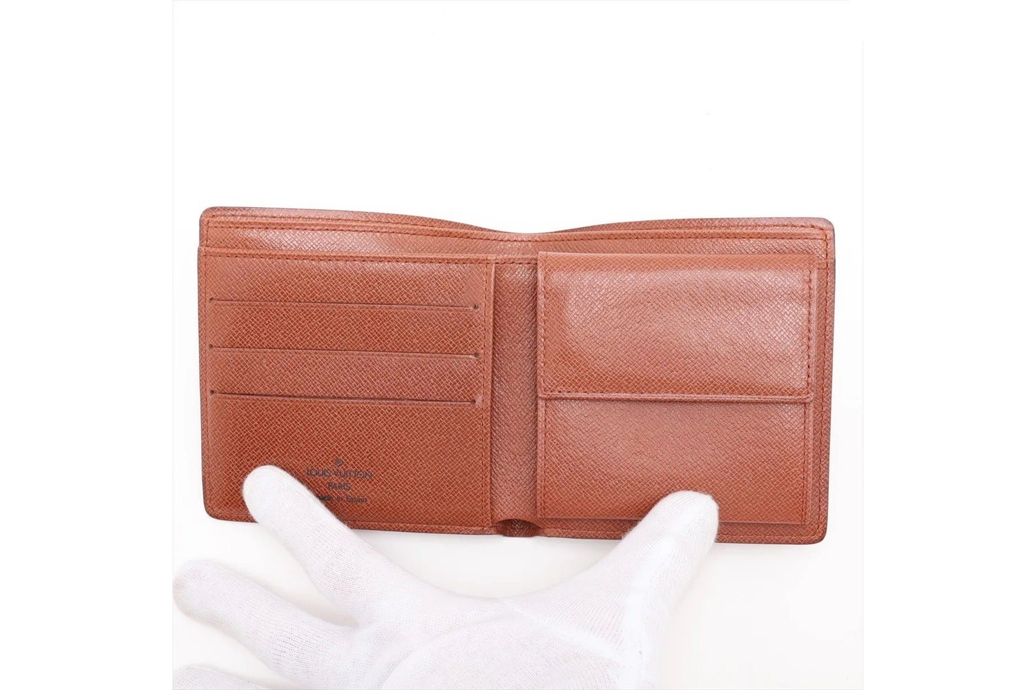 Monogram Portefeuille Marco M61675 Leather Bi-fold Wallet — view 3