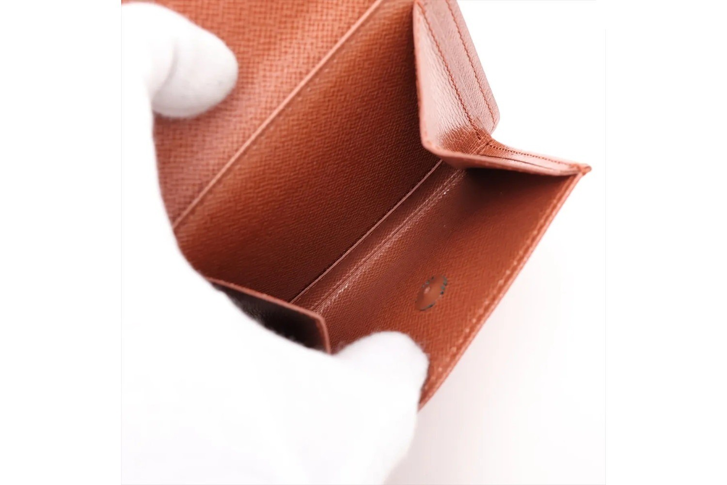 Monogram Portefeuille Marco M61675 Leather Bi-fold Wallet — view 6