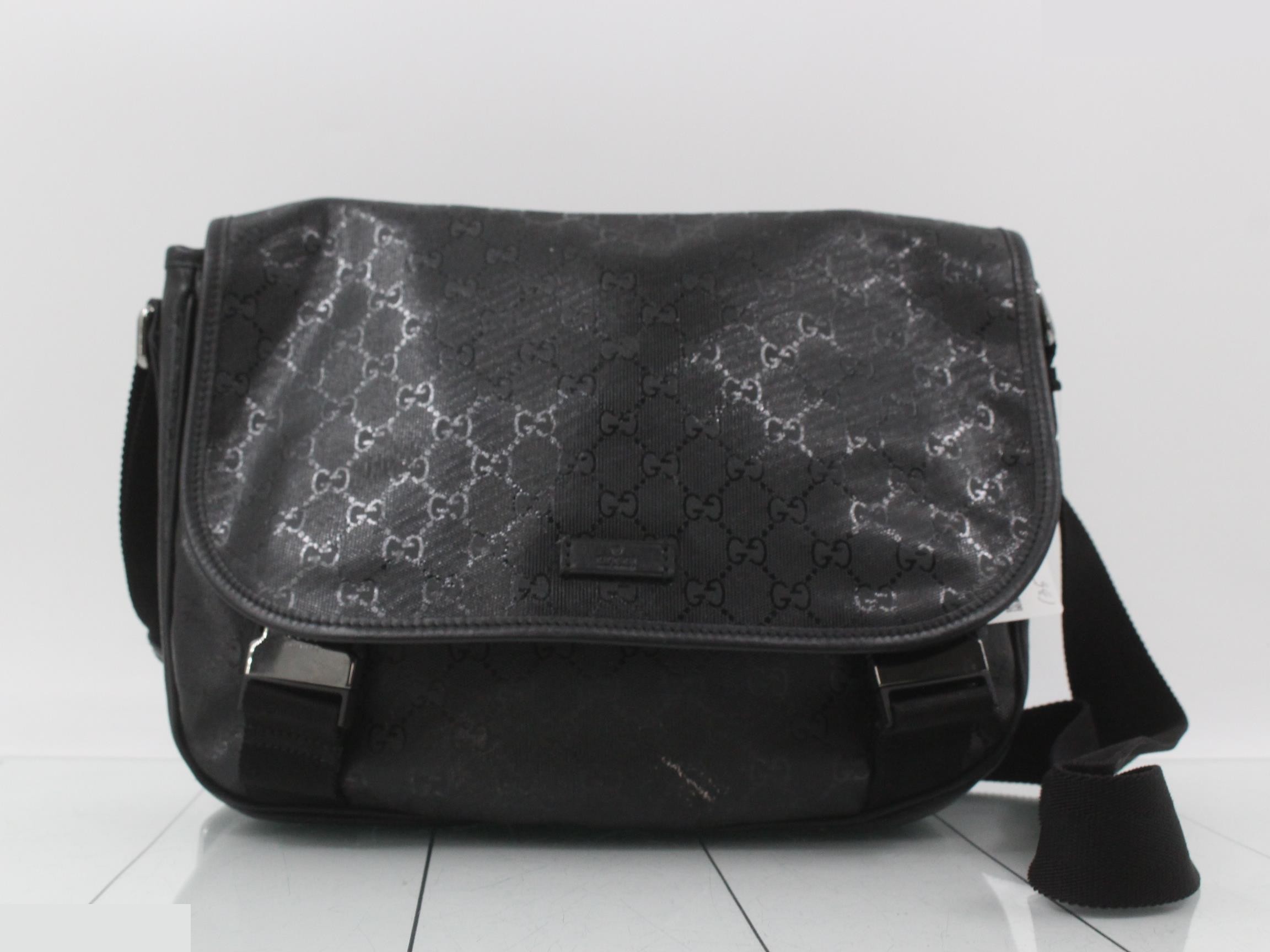 GG Imprime Shoulder Bag, Black