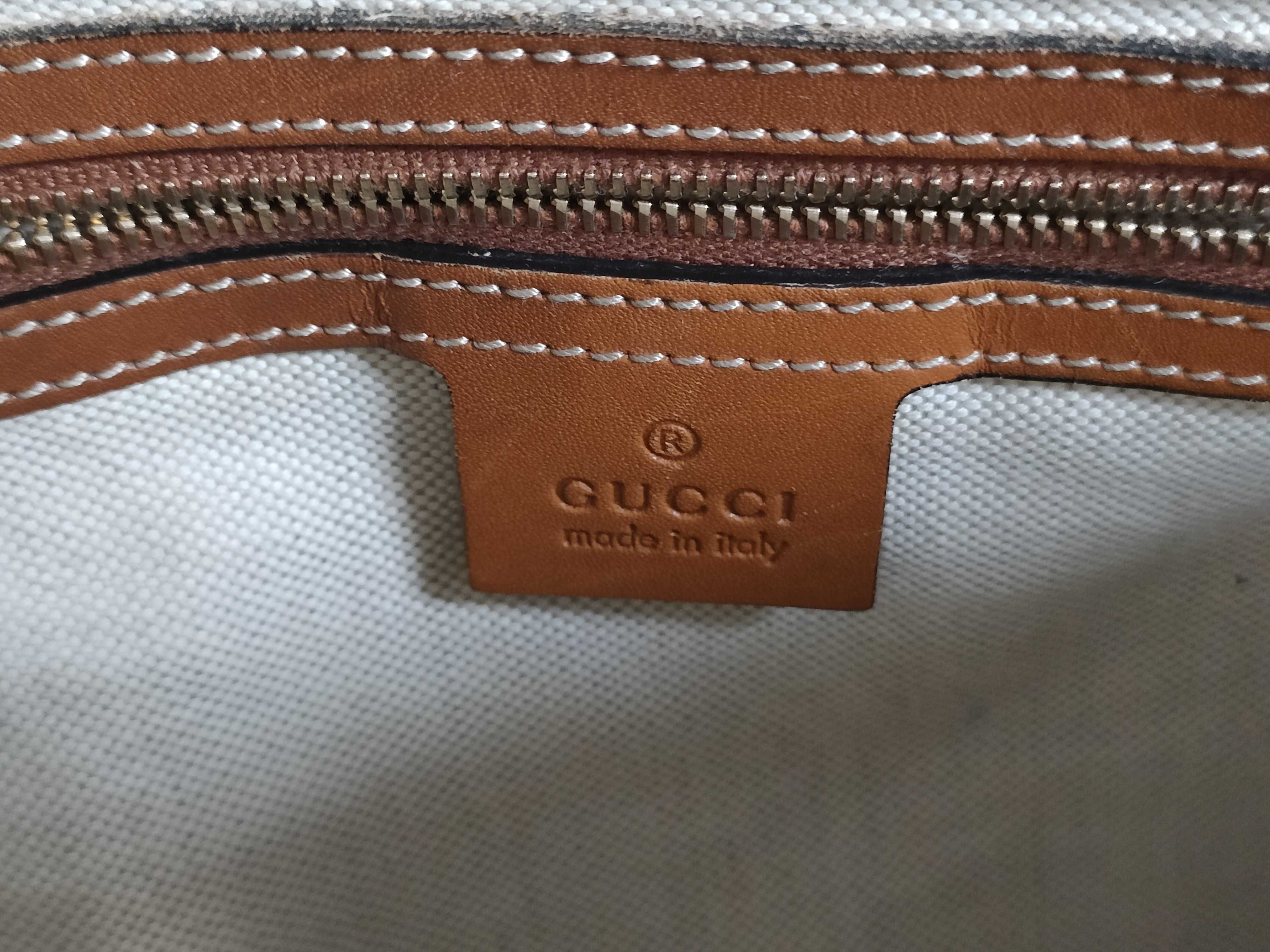 GG Canvas SG- GG Canvas & Leather 2-Way Handbag Brown 247205 Handbag — view 12