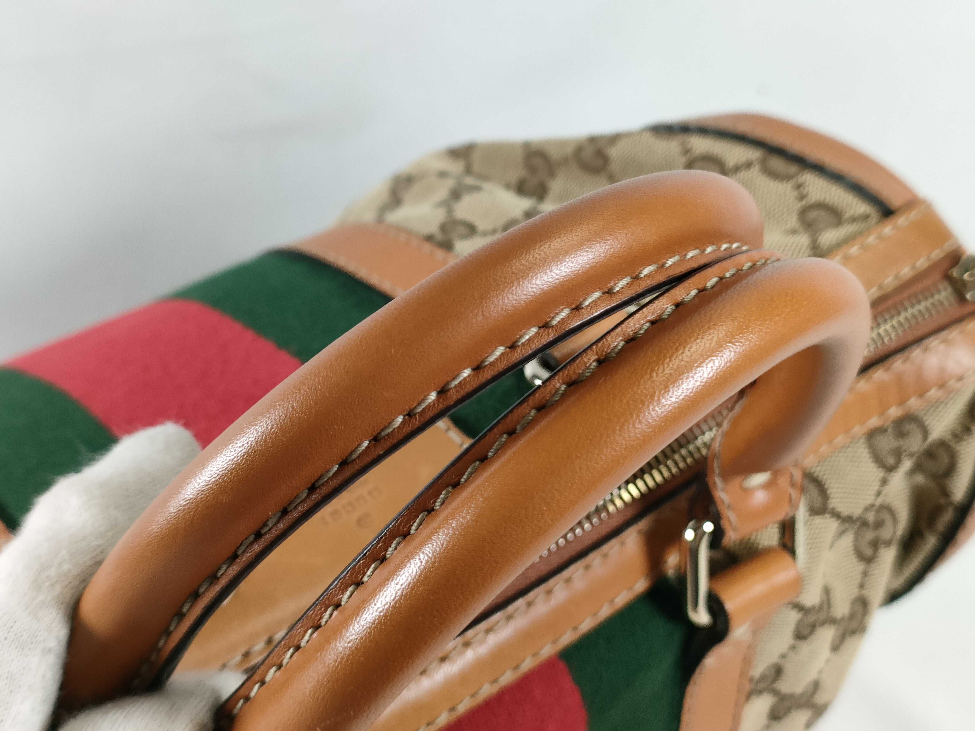 GG Canvas SG- GG Canvas & Leather 2-Way Handbag Brown 247205 Handbag — view 4