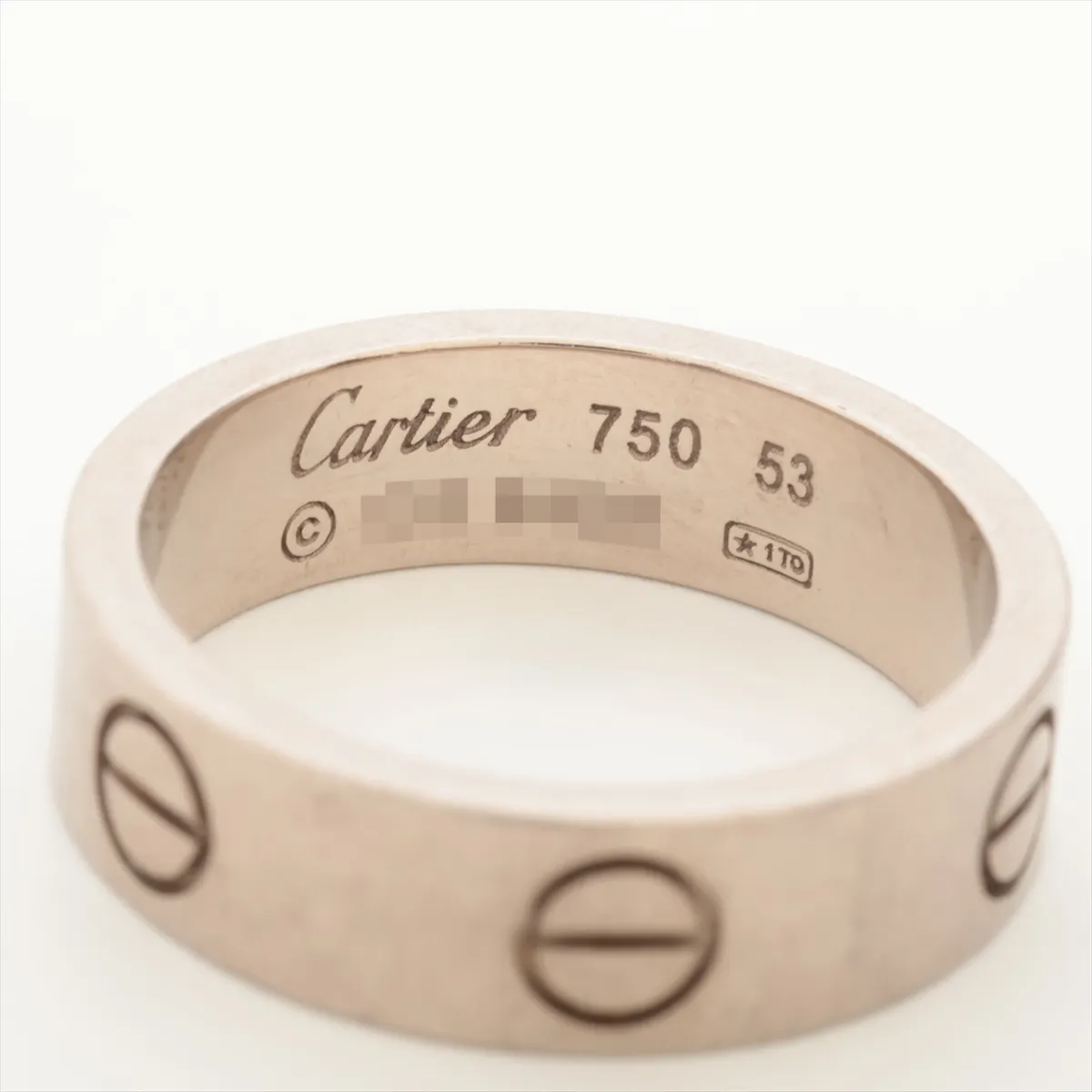 Love Ring 750 (WG) 7.5g Size 53 CG9425 Scratches — view 3
