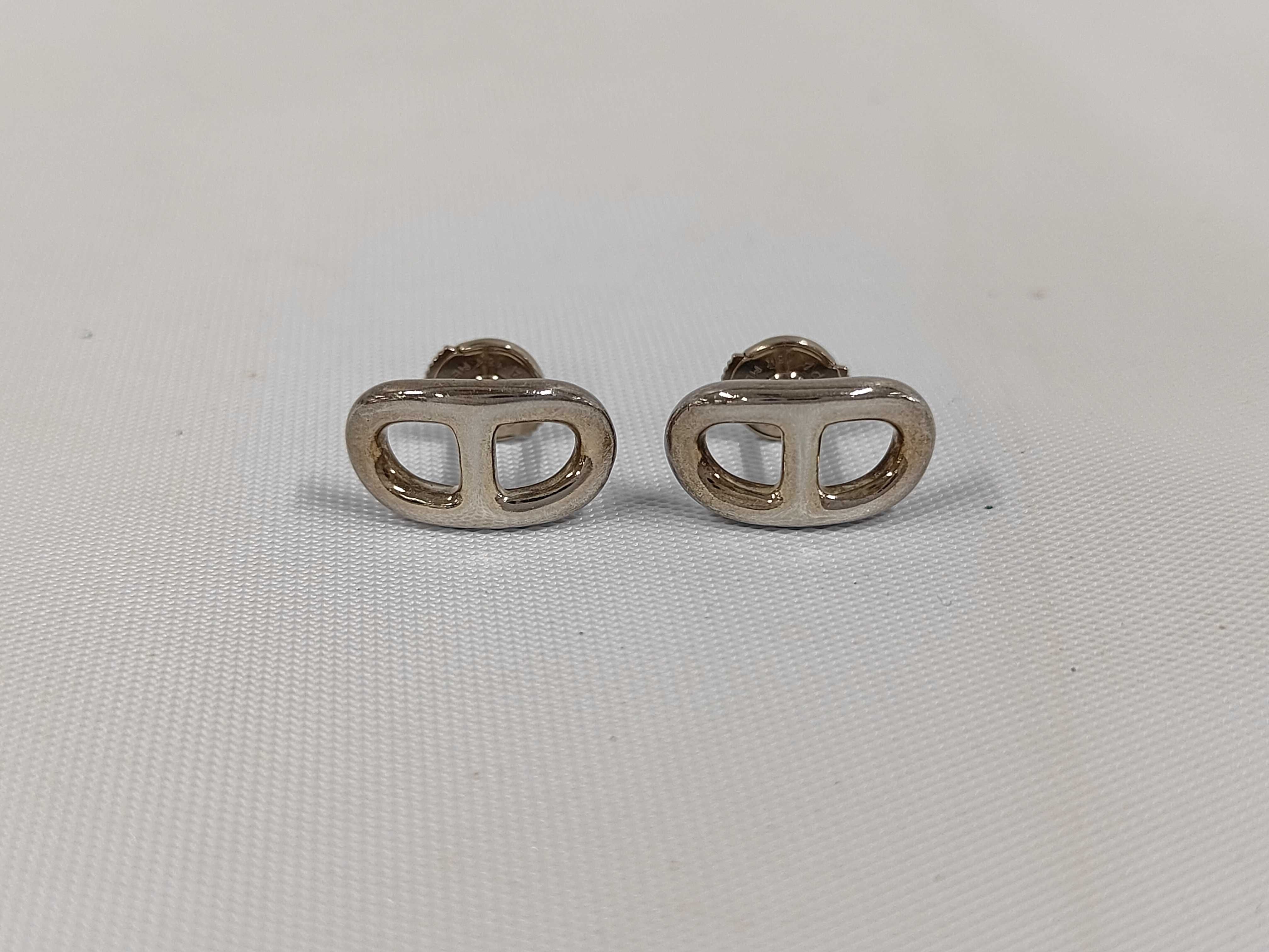 Hermès Chaine d'Ancre SV925 Earrings