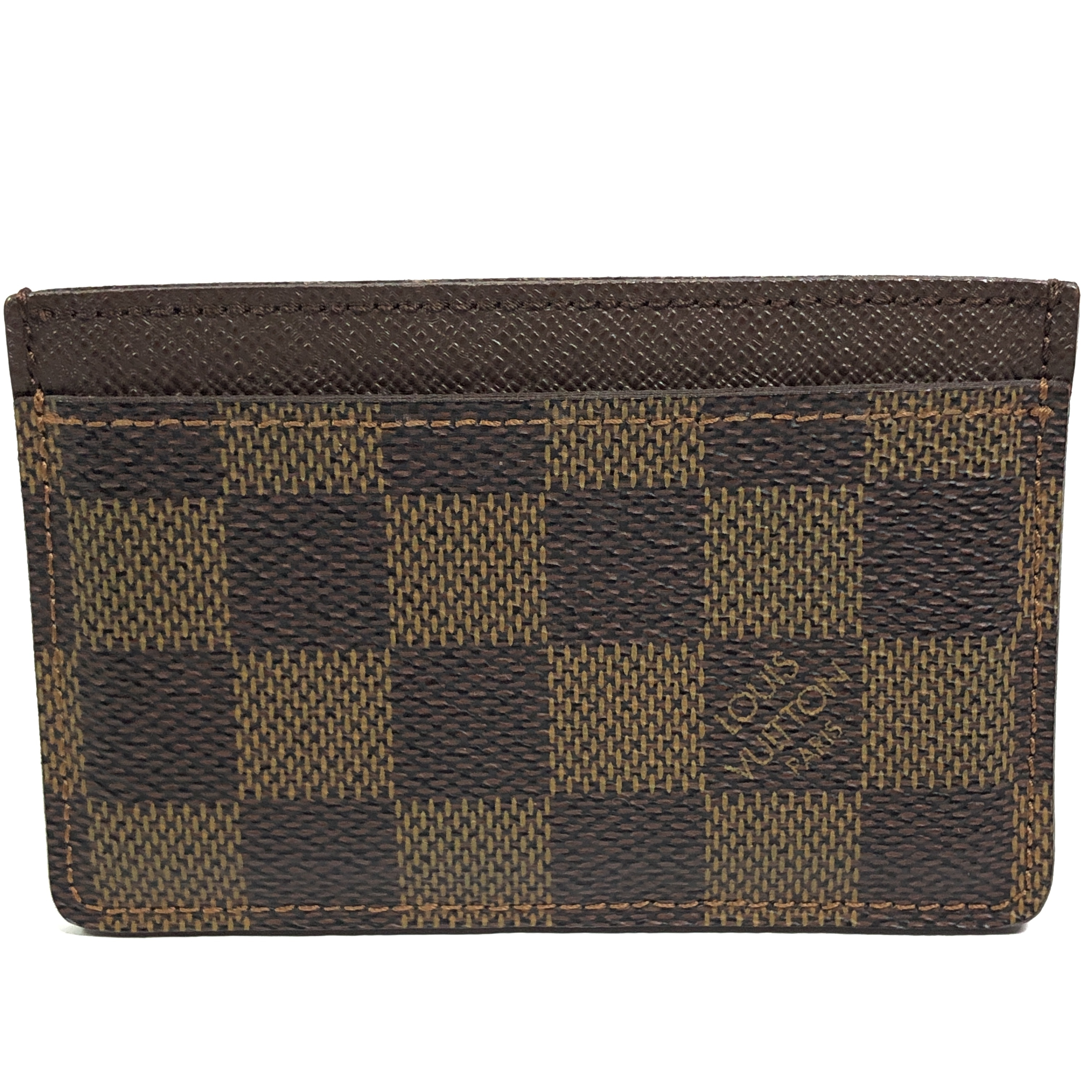 Damier Portecartes Sample N61722 Card Case Ebene SP3079 Business Card Holder Pass Case Card Case Made in France Card Case — view 2
