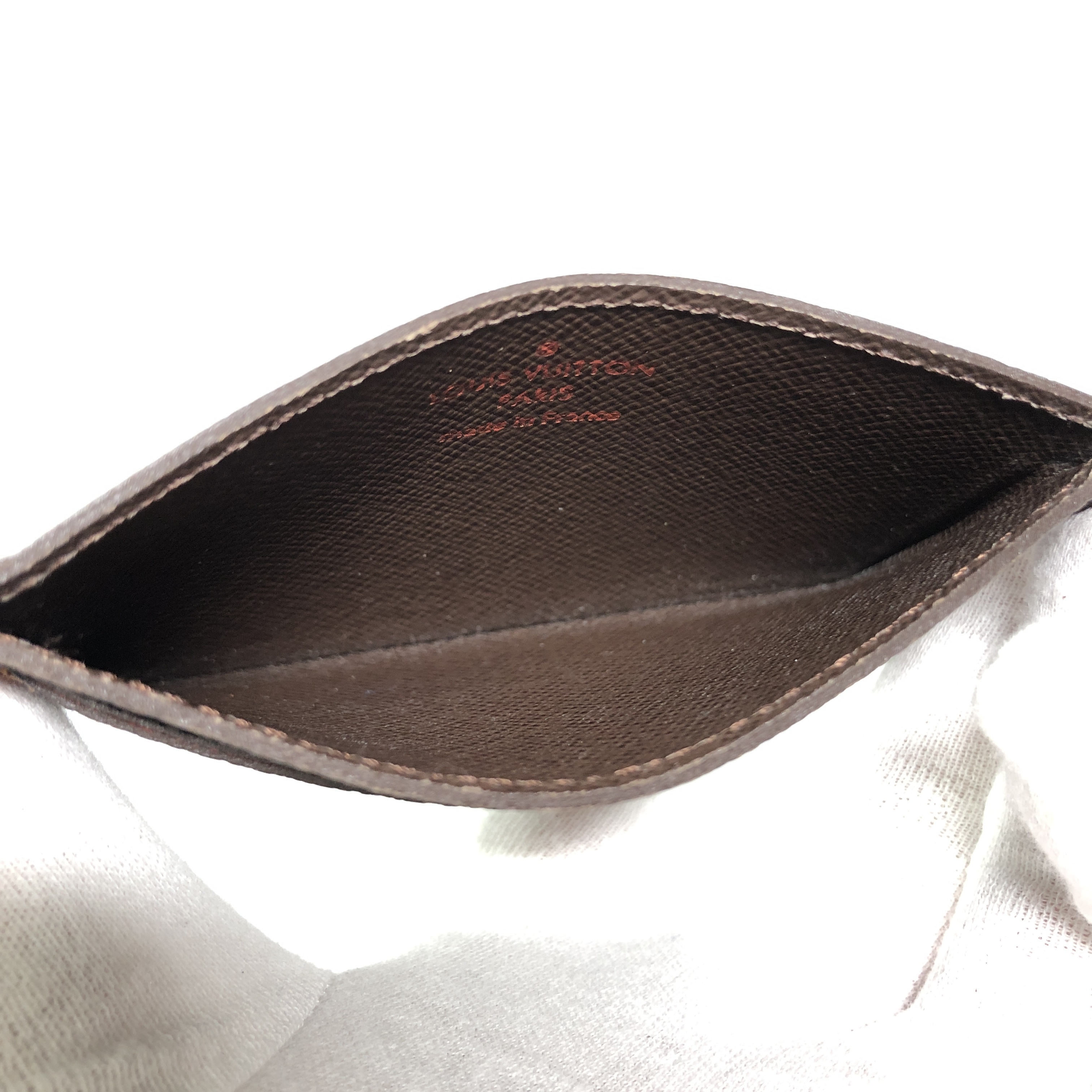 Damier Portecartes Sample N61722 Card Case Ebene SP3079 Business Card Holder Pass Case Card Case Made in France Card Case — view 12