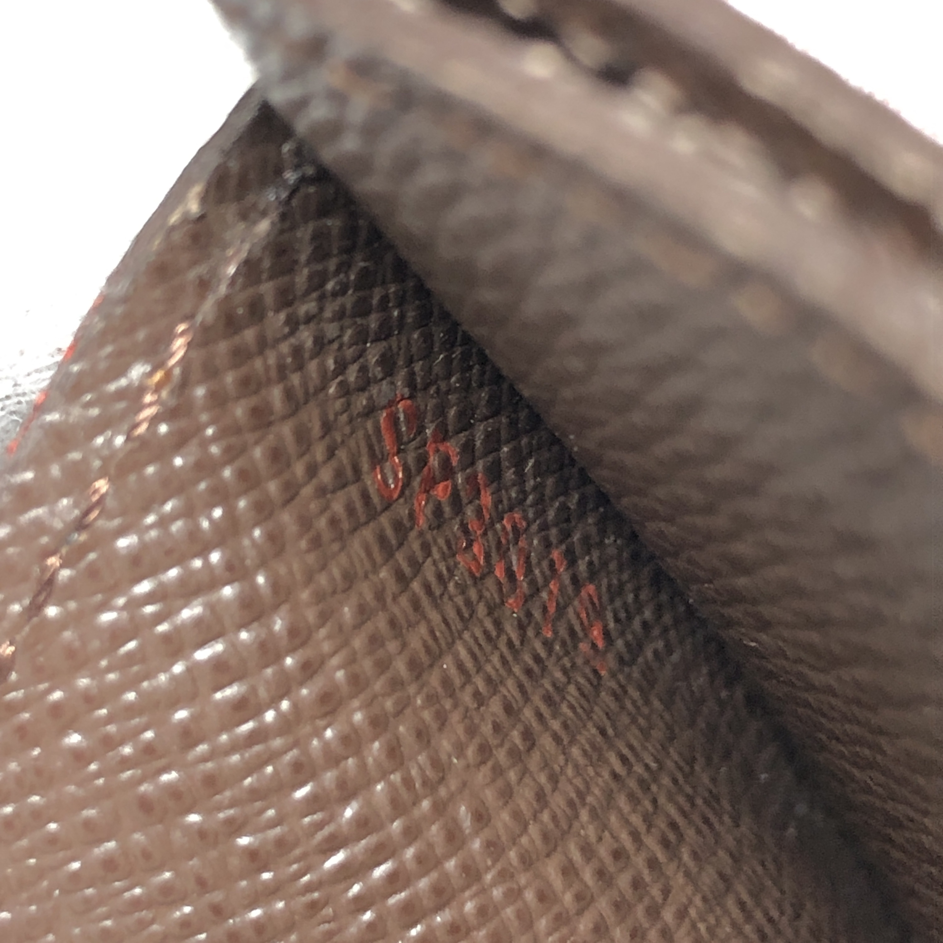 Damier Portecartes Sample N61722 Card Case Ebene SP3079 Business Card Holder Pass Case Card Case Made in France Card Case — view 15