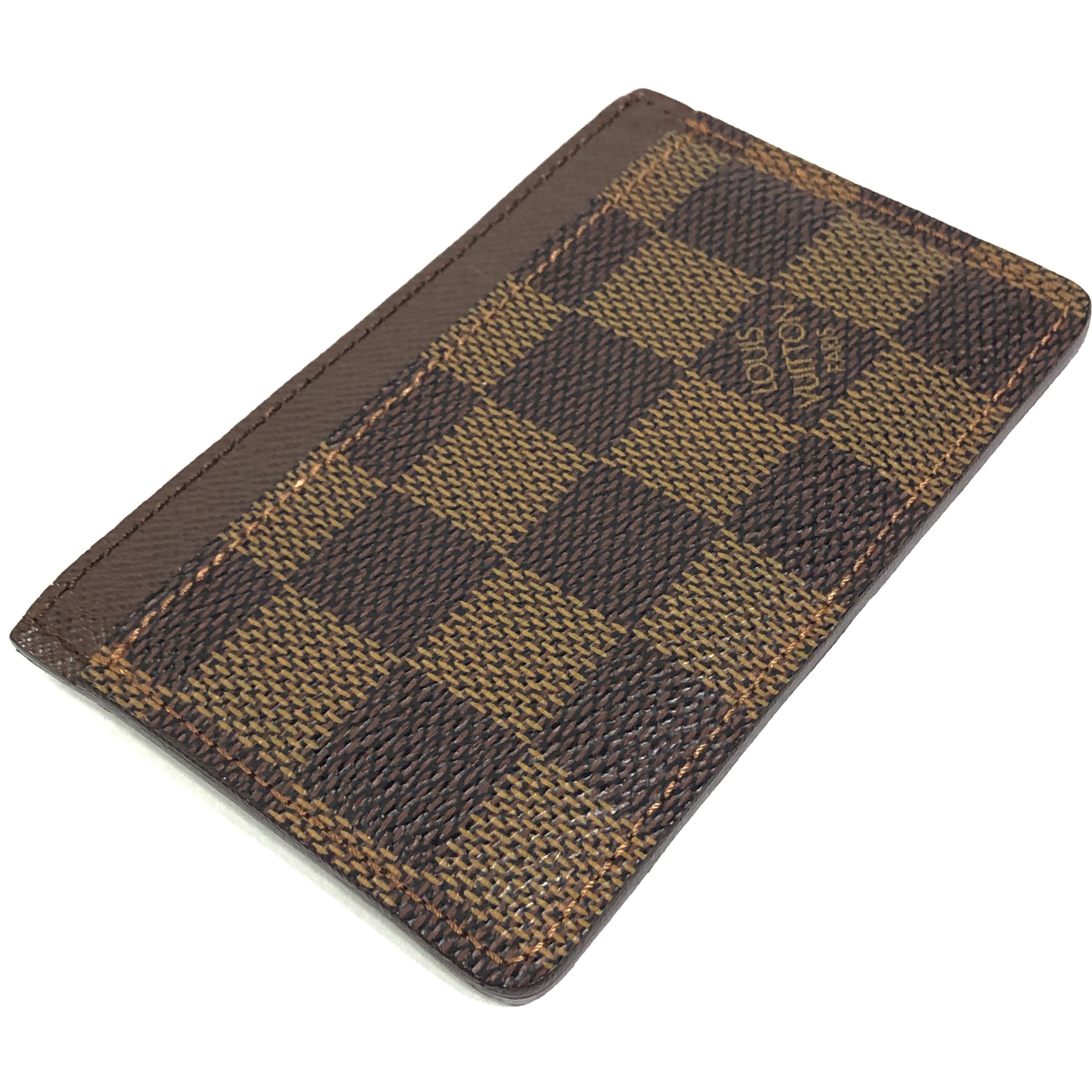 Damier Portecartes Sample N61722 Card Case Ebene SP3079 Business Card Holder Pass Case Card Case Made in France Card Case — view 4