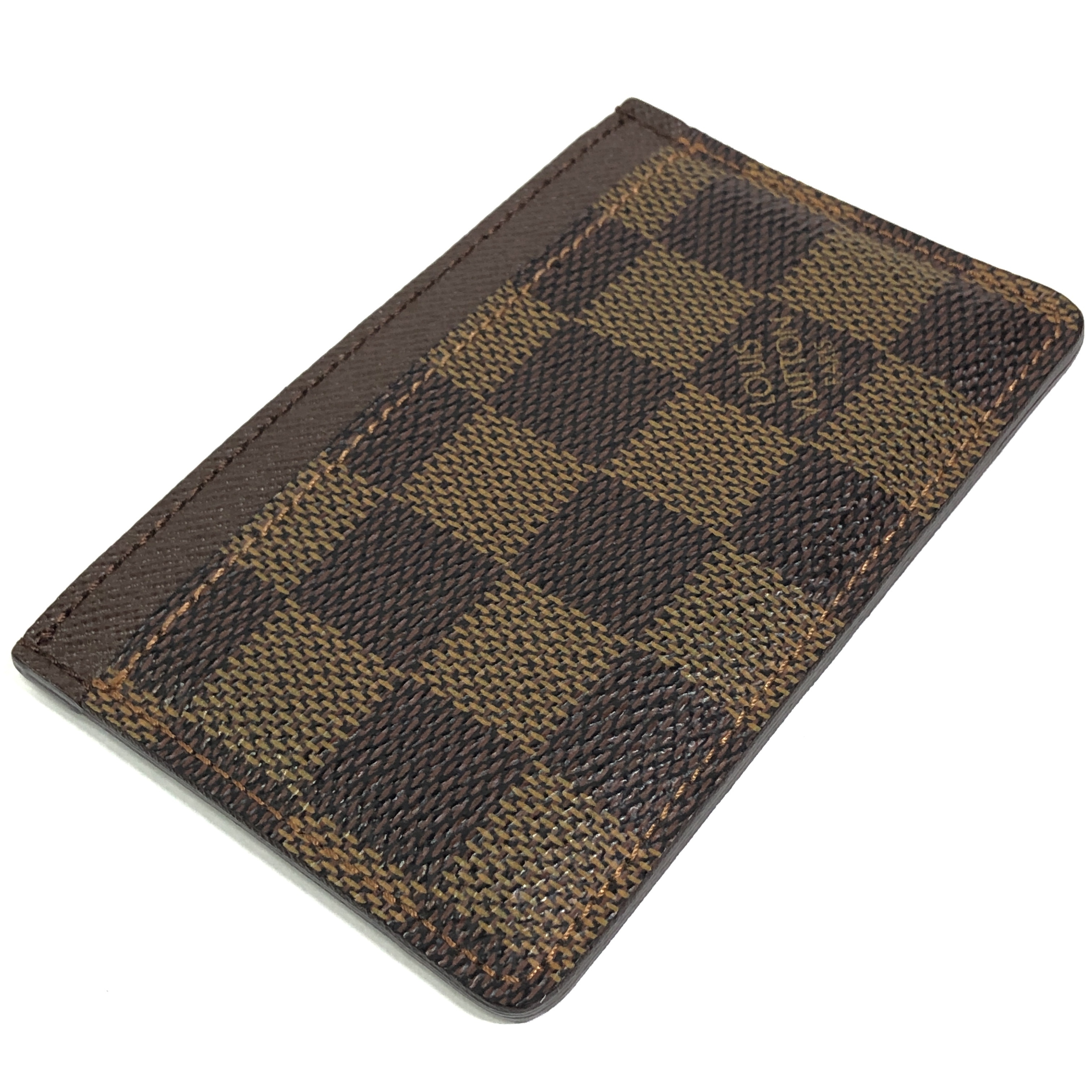Damier Portecartes Sample N61722 Card Case Ebene SP3079 Business Card Holder Pass Case Card Case Made in France Card Case — view 6