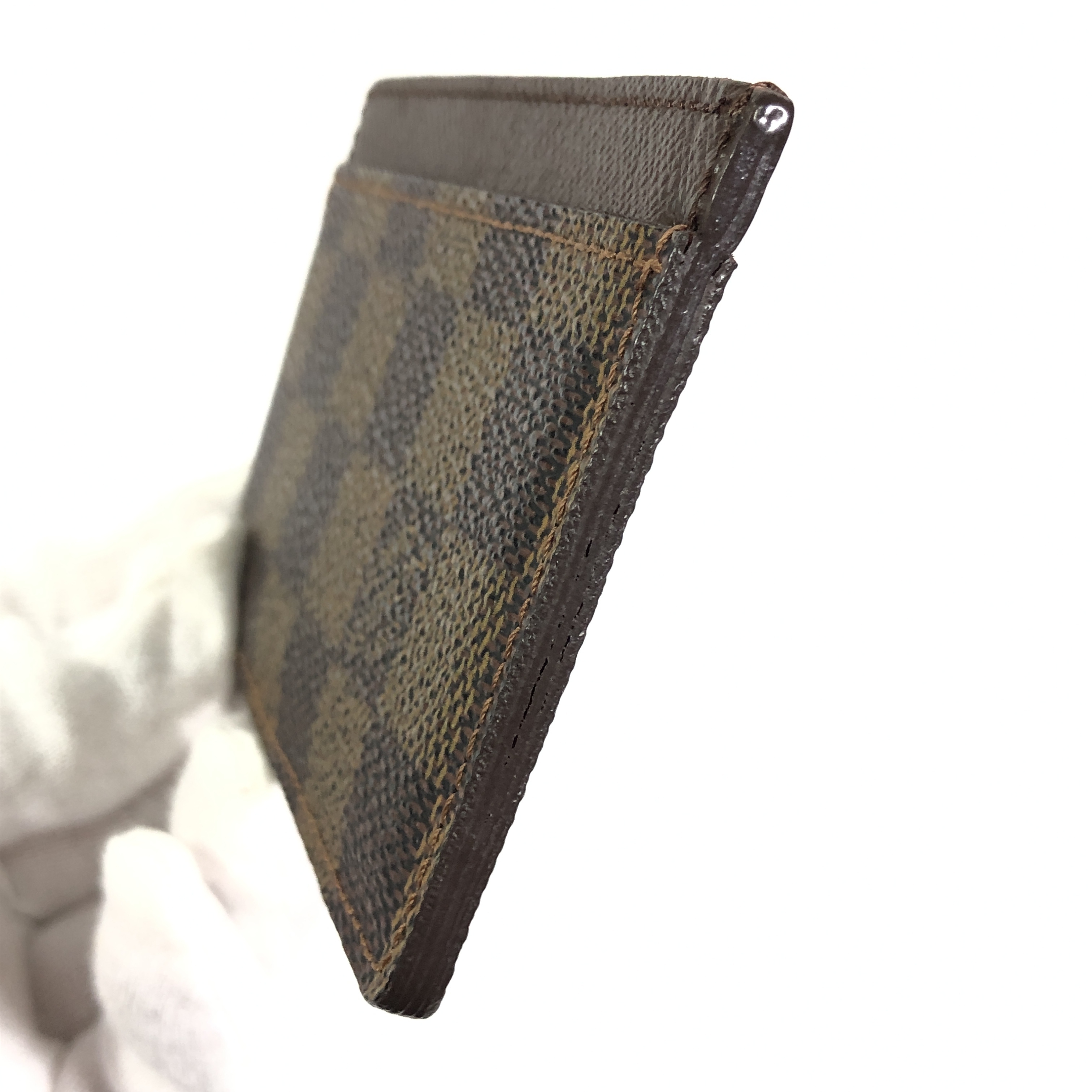 Damier Portecartes Sample N61722 Card Case Ebene SP3079 Business Card Holder Pass Case Card Case Made in France Card Case — view 10