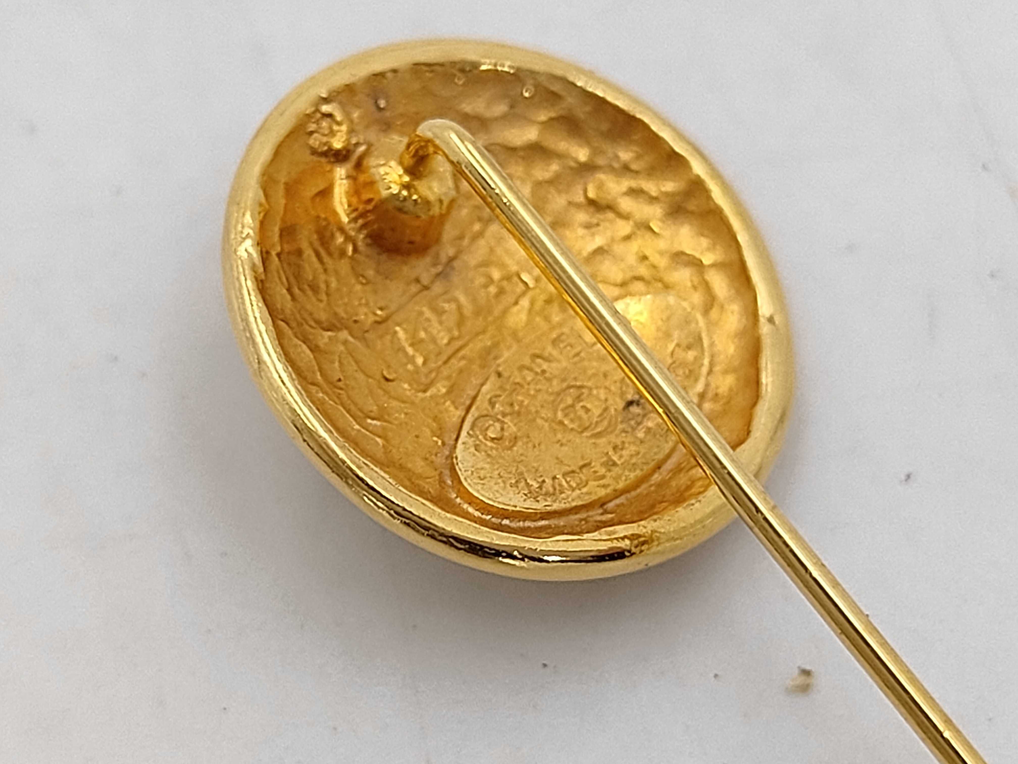 Vintage Sunburst Pin Brooch, Gold, Other Accessories — view 7