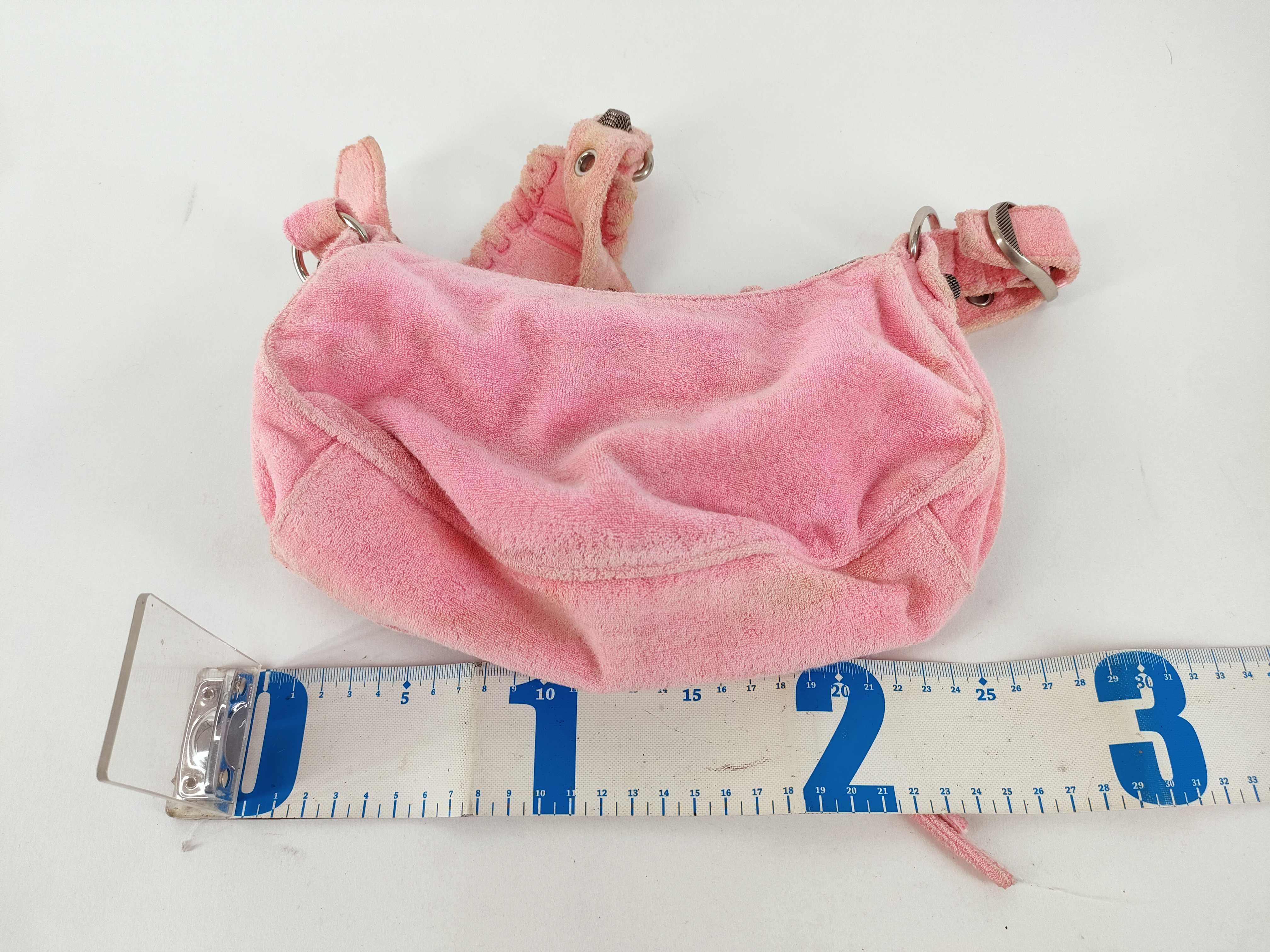 Le Cagoule Mini Pink Terry Cloth Shoulder Bag 671309.5812.O.002123 — view 2