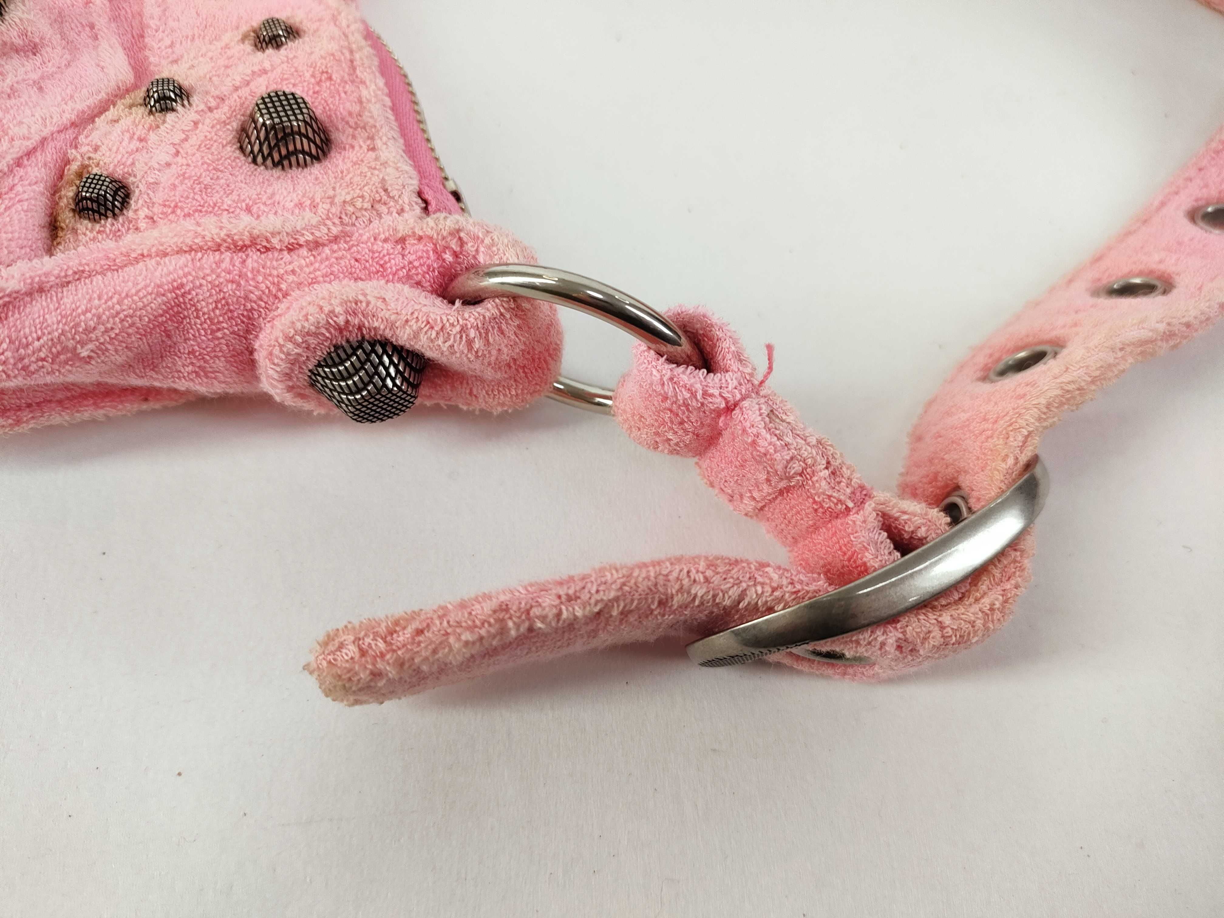 Le Cagoule Mini Pink Terry Cloth Shoulder Bag 671309.5812.O.002123 — view 5