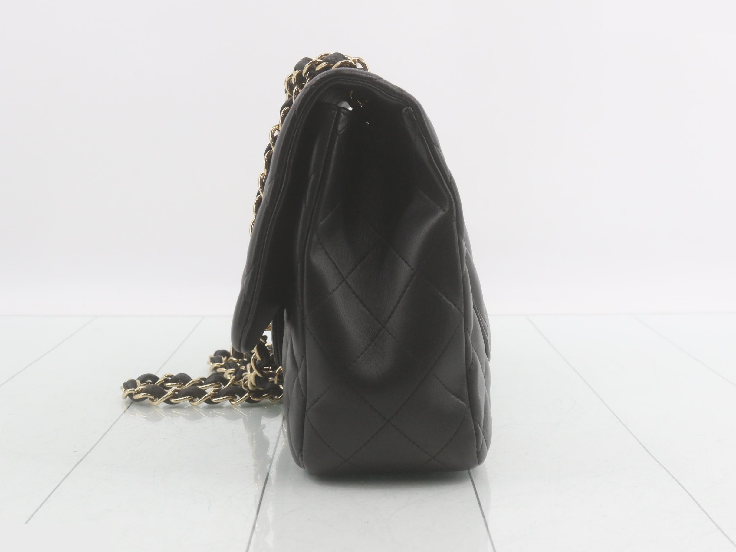 Large Matelassé 30 Lambskin Turnlock Double Chain Shoulder Bag — view 3