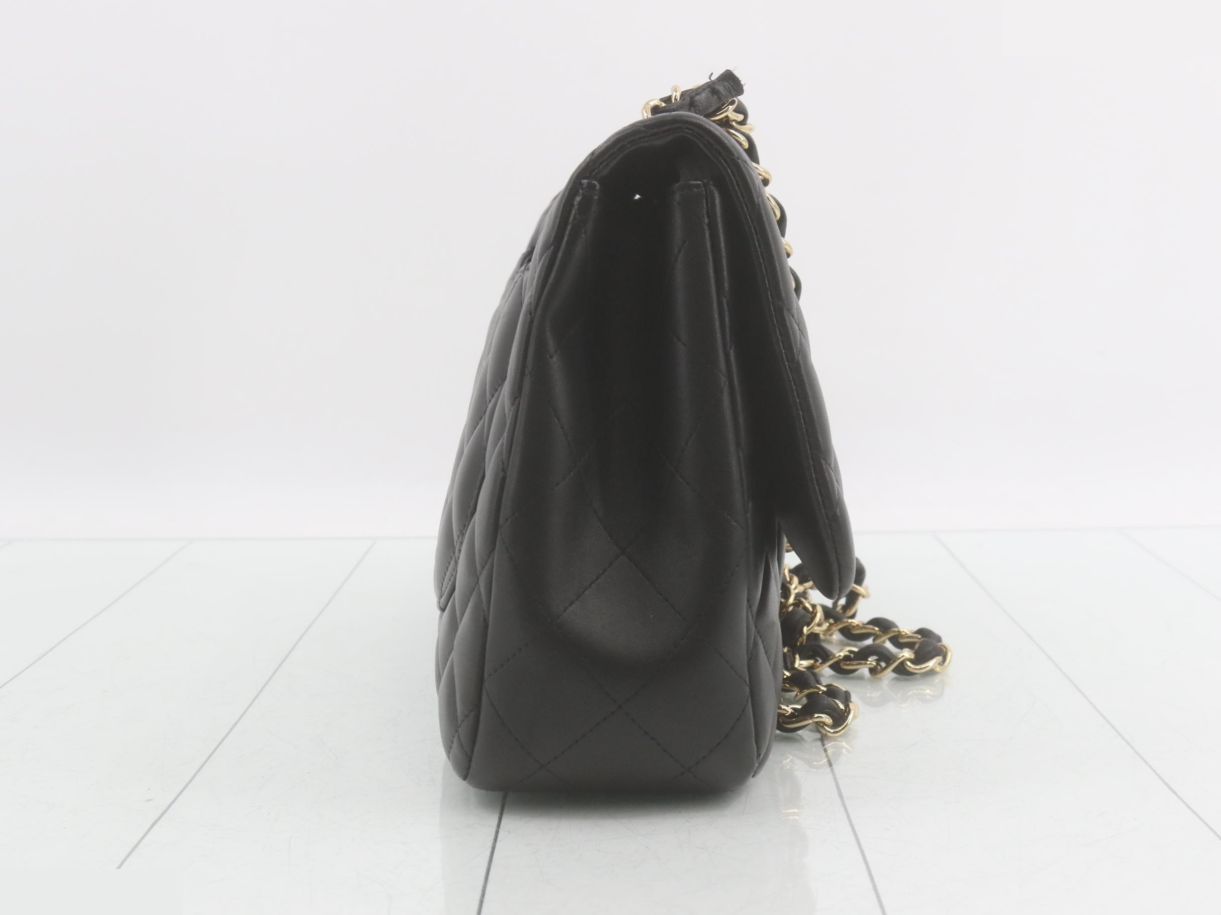 Large Matelassé 30 Lambskin Turnlock Double Chain Shoulder Bag — view 4