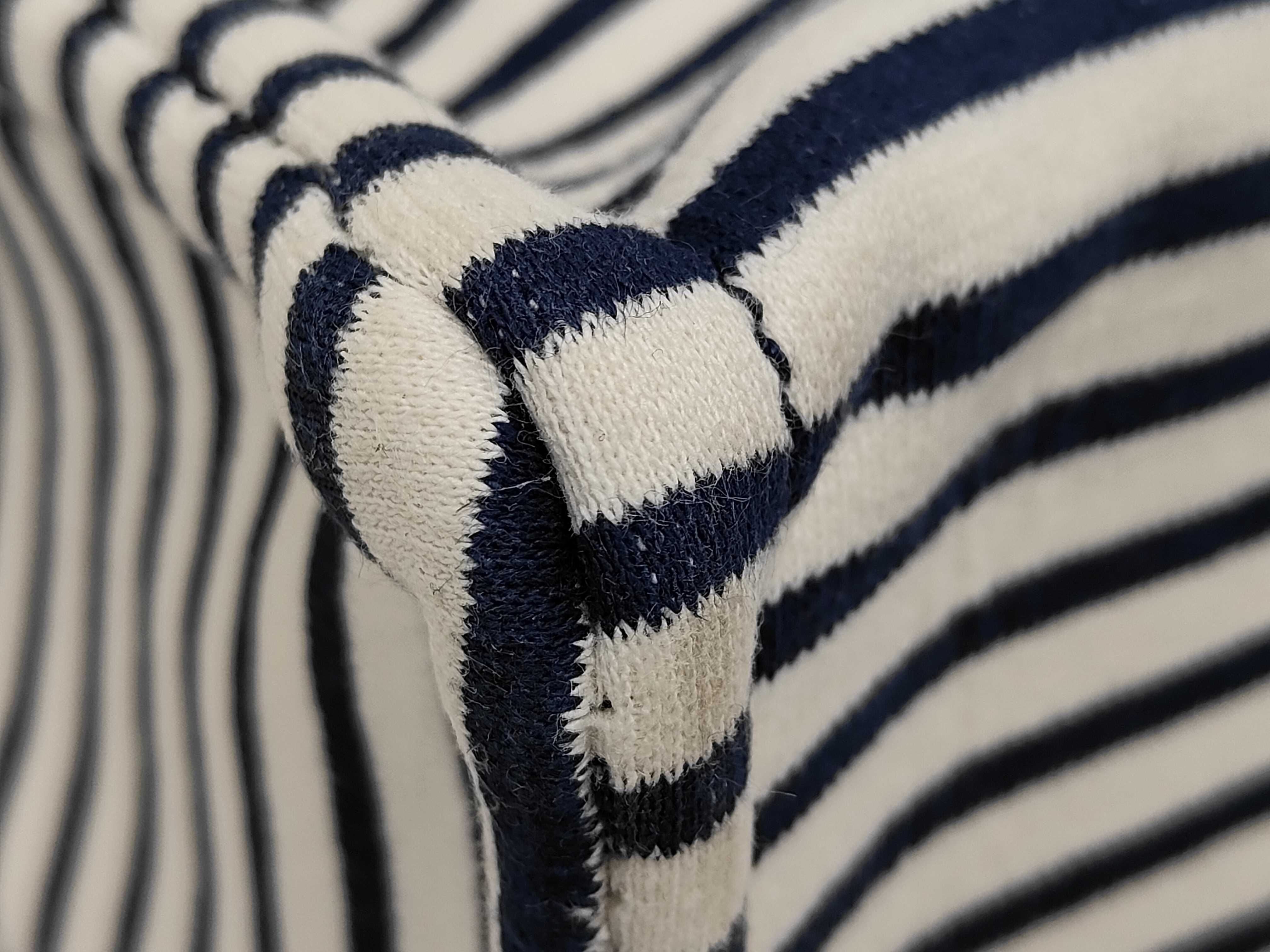 Canvas White x Navy Tote Bag — view 3