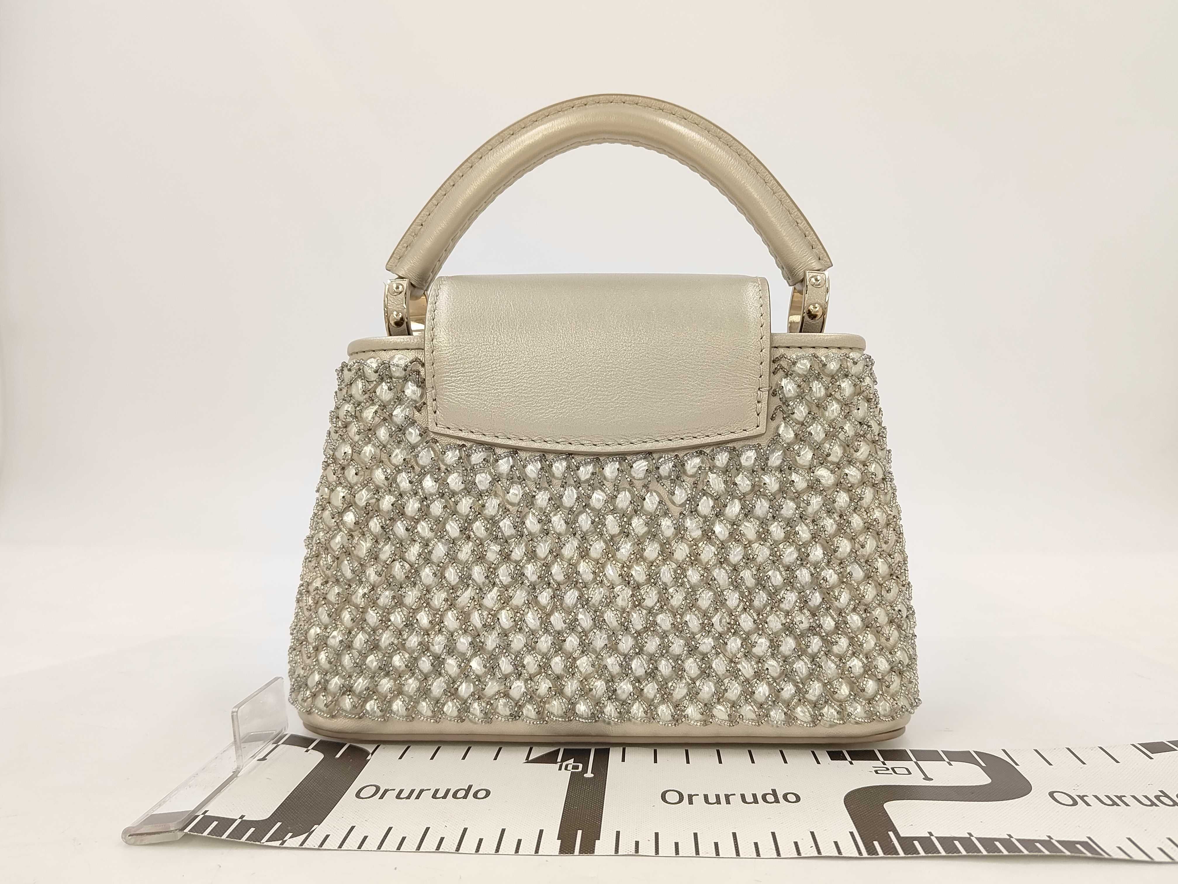 LV Capucines Mini Calf Pearl Gold GP Shoulder Bag — view 2