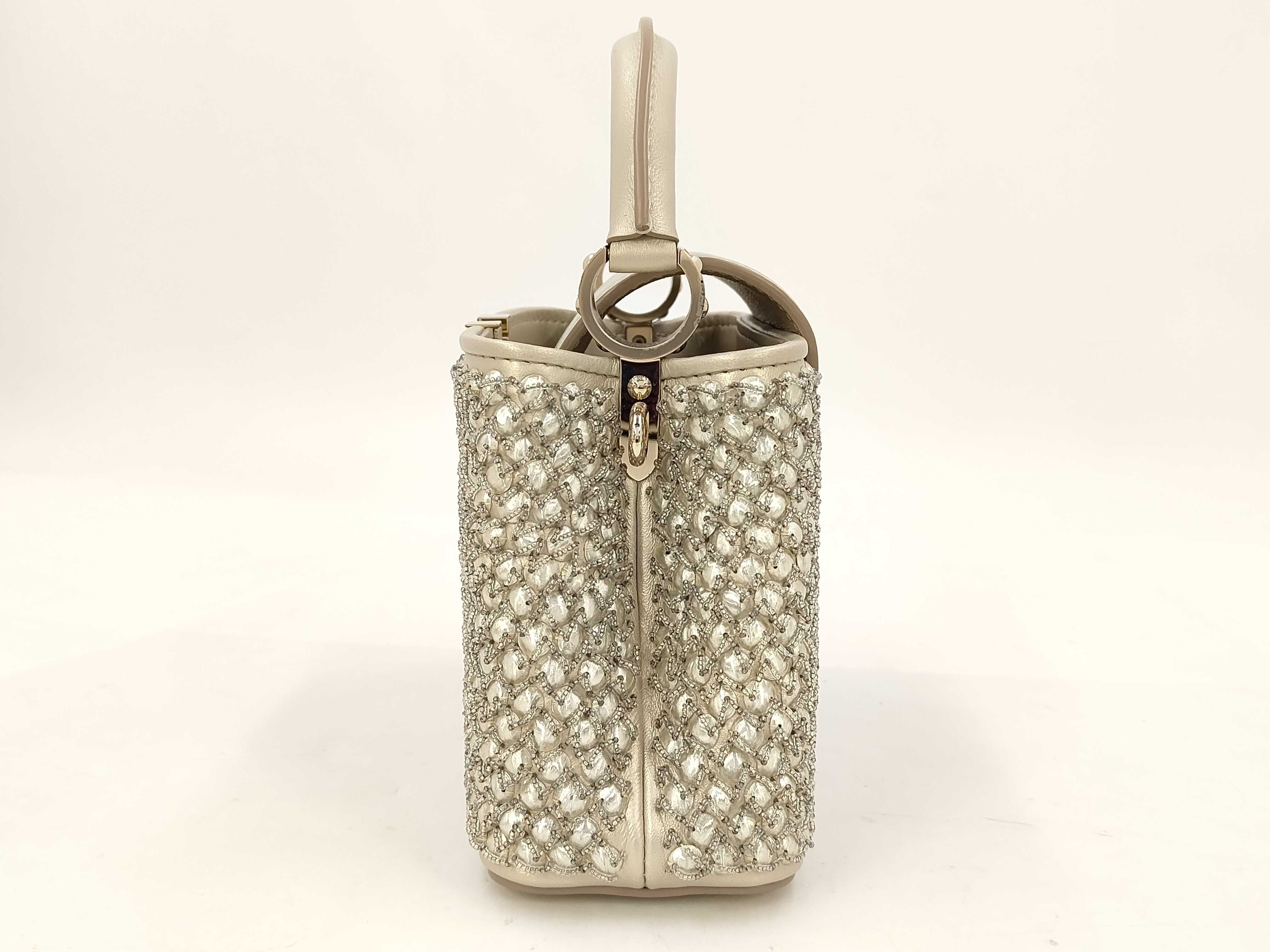 LV Capucines Mini Calf Pearl Gold GP Shoulder Bag — view 11