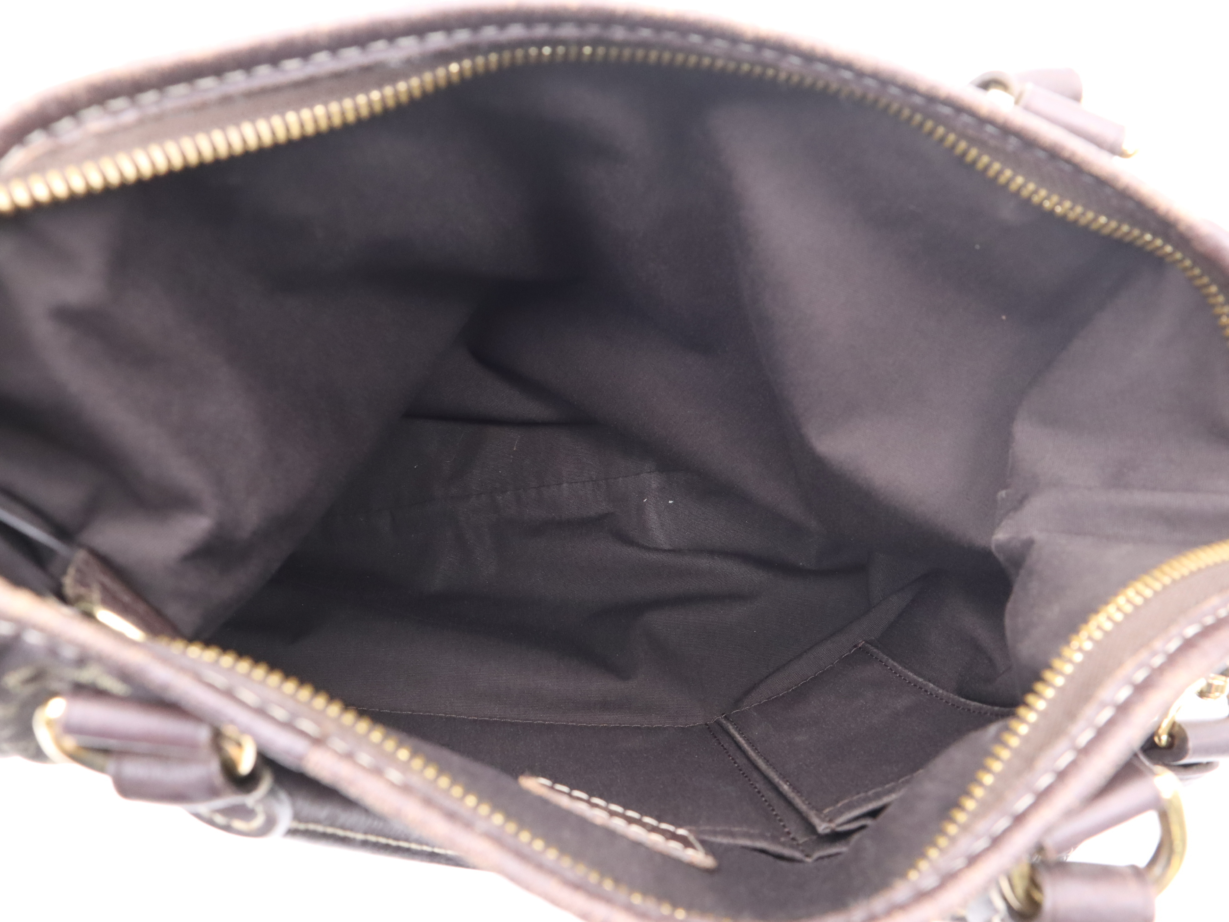 M95617 Mini Lin Buzas Angèle Ebene Shoulder Bag with Strap — view 12