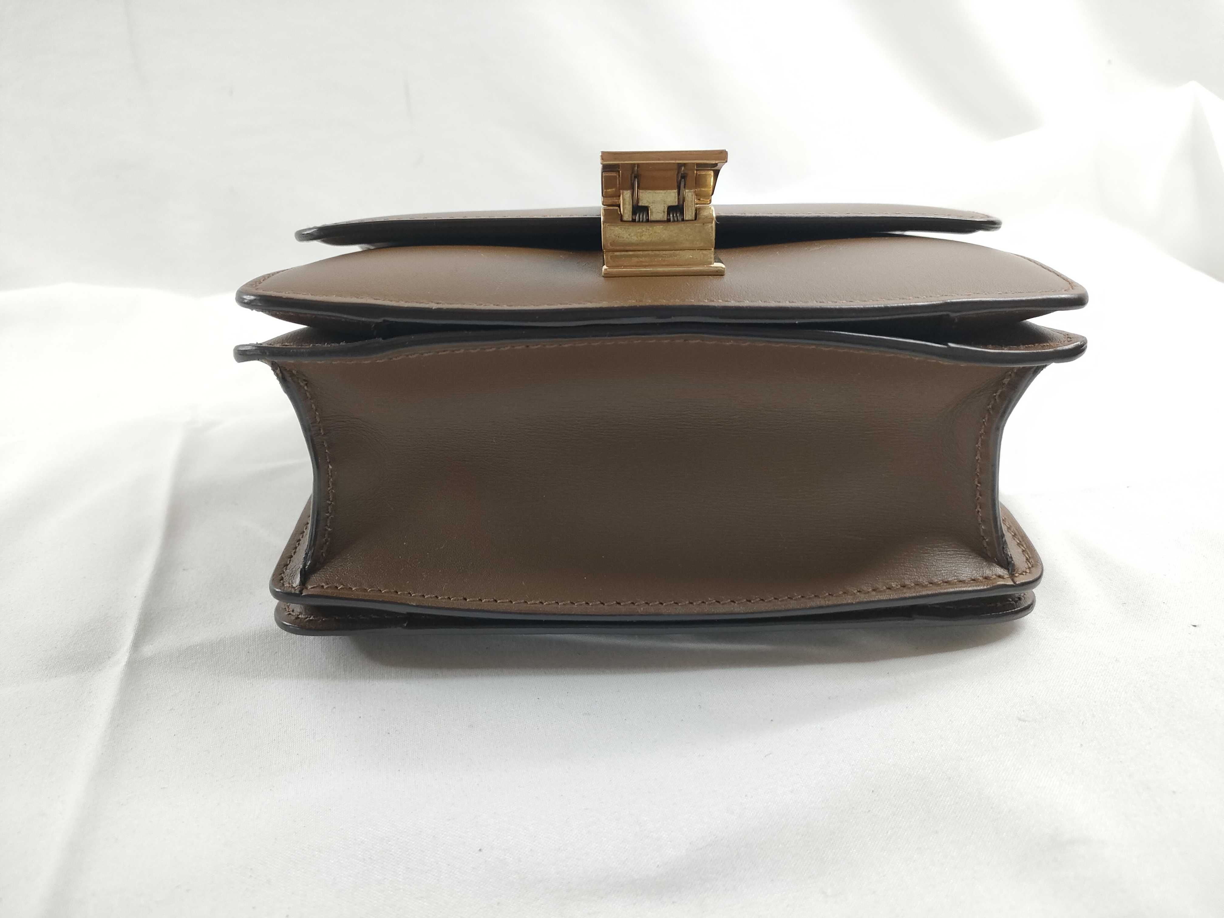 Classic Box Bag, Smooth Leather, Taupe Brown Shoulder Bag — view 4