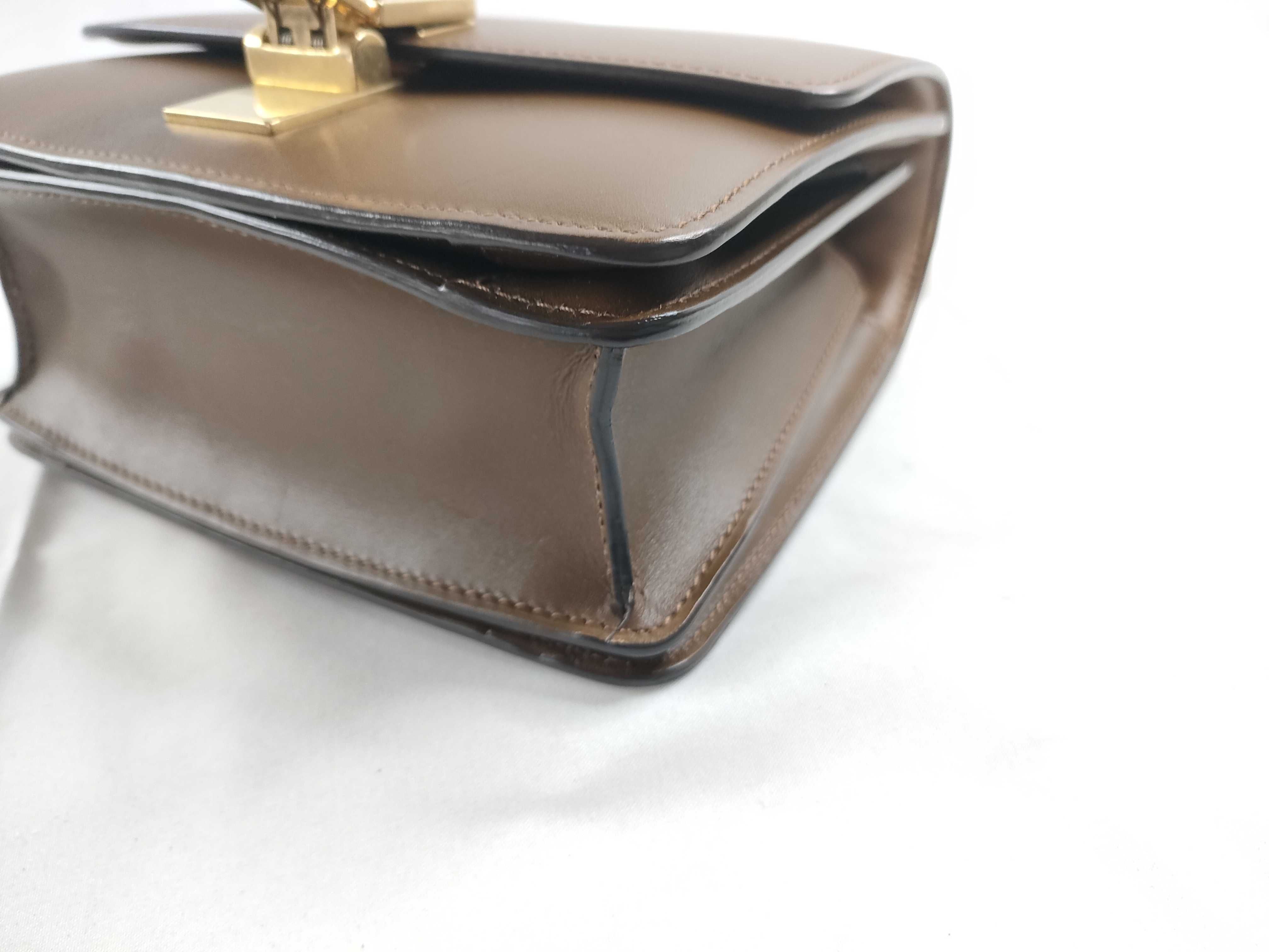 Classic Box Bag, Smooth Leather, Taupe Brown Shoulder Bag — view 5