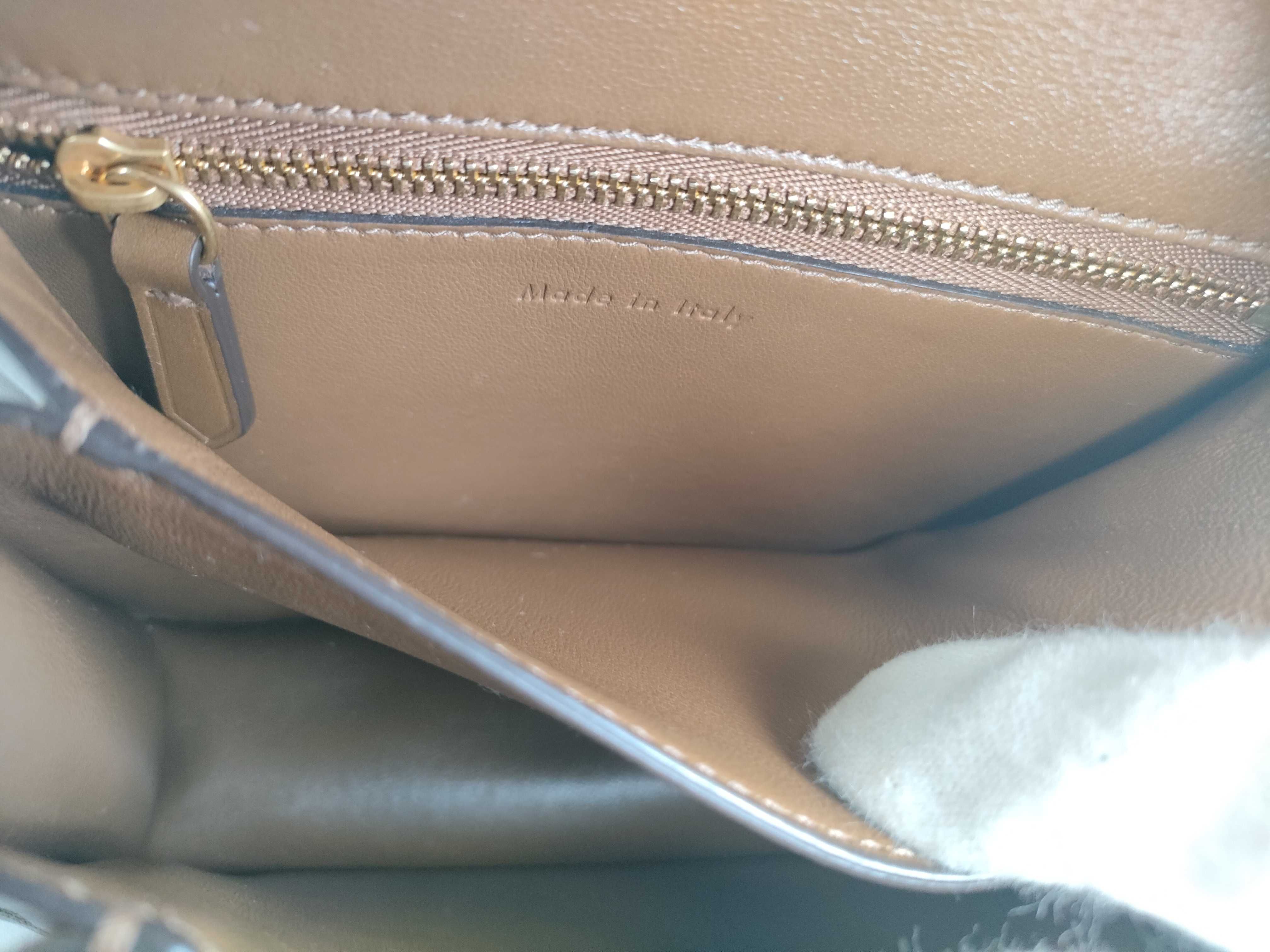 Classic Box Bag, Smooth Leather, Taupe Brown Shoulder Bag — view 9