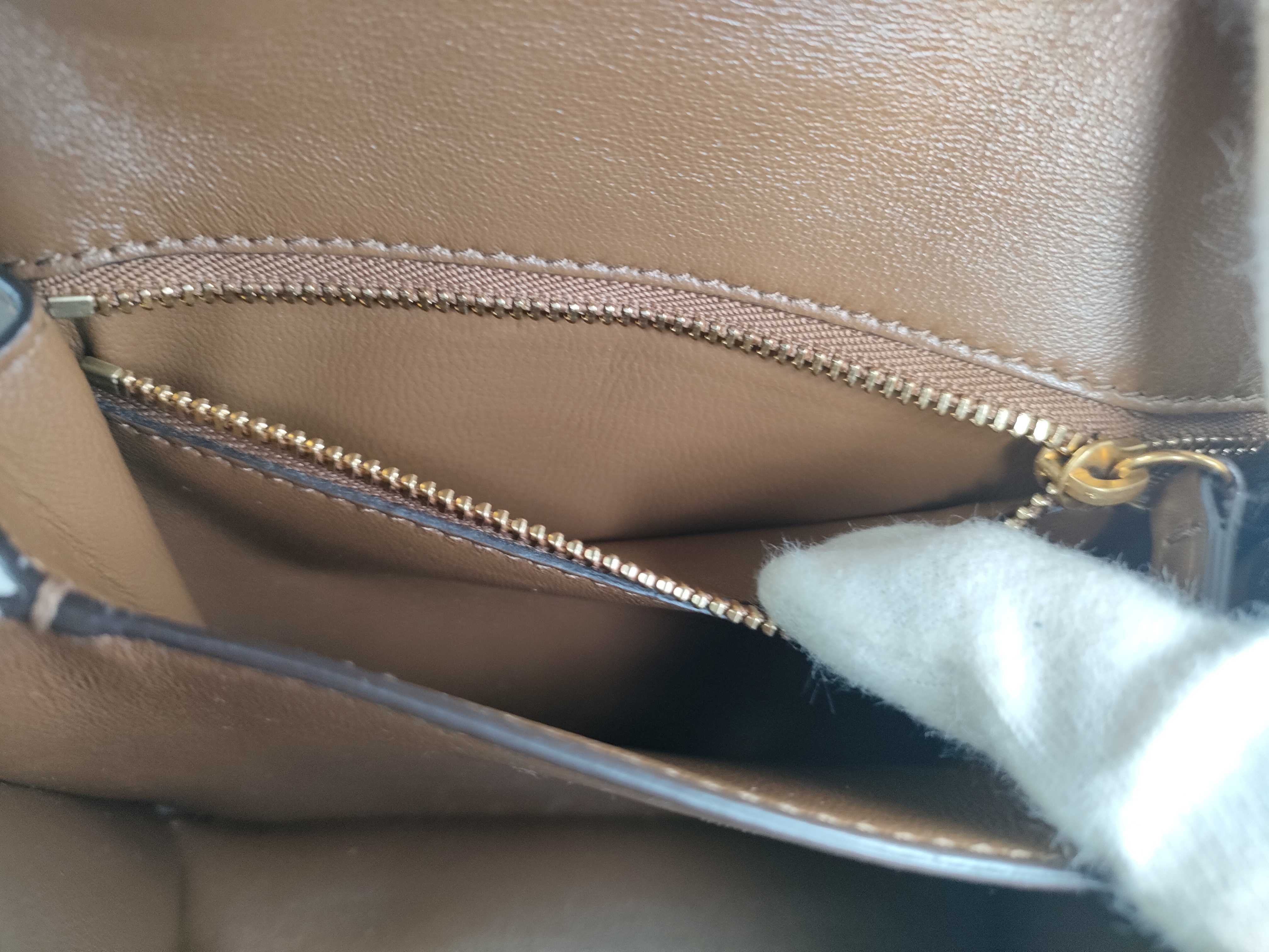 Classic Box Bag, Smooth Leather, Taupe Brown Shoulder Bag — view 10