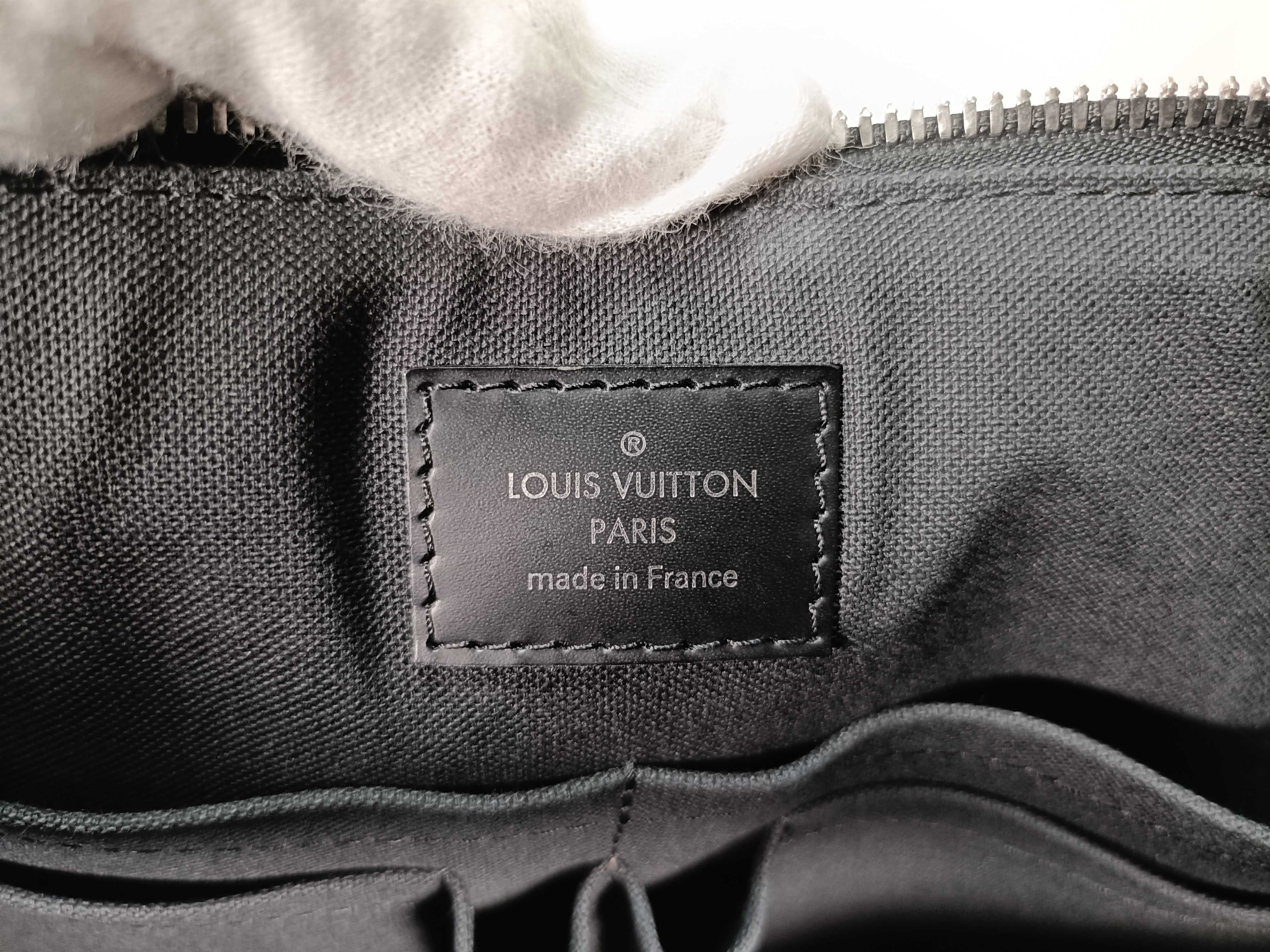 Port Document Jour Black Damier Medium Shoulder Bag — view 11