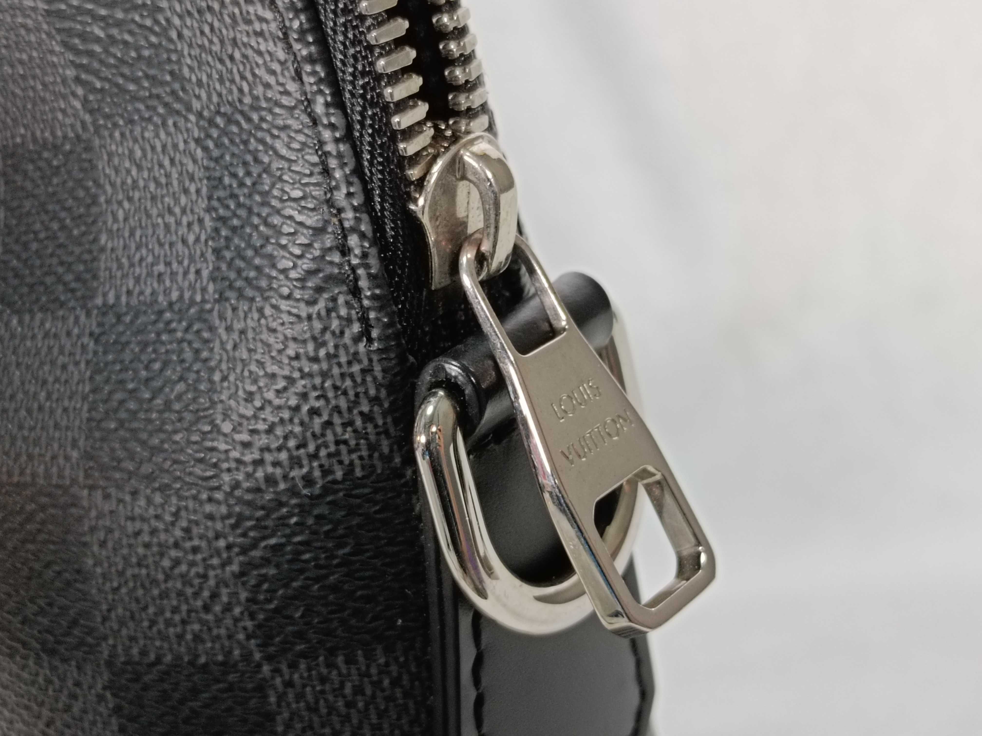 Port Document Jour Black Damier Medium Shoulder Bag — view 9