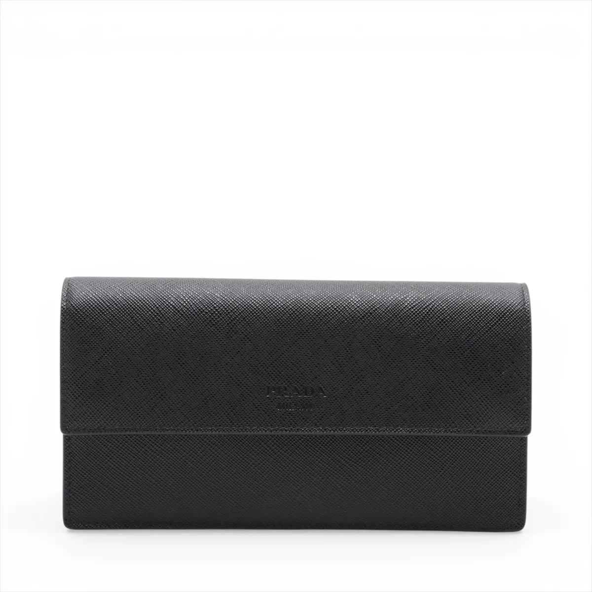 Saffiano Leather Waist Pouch, Black