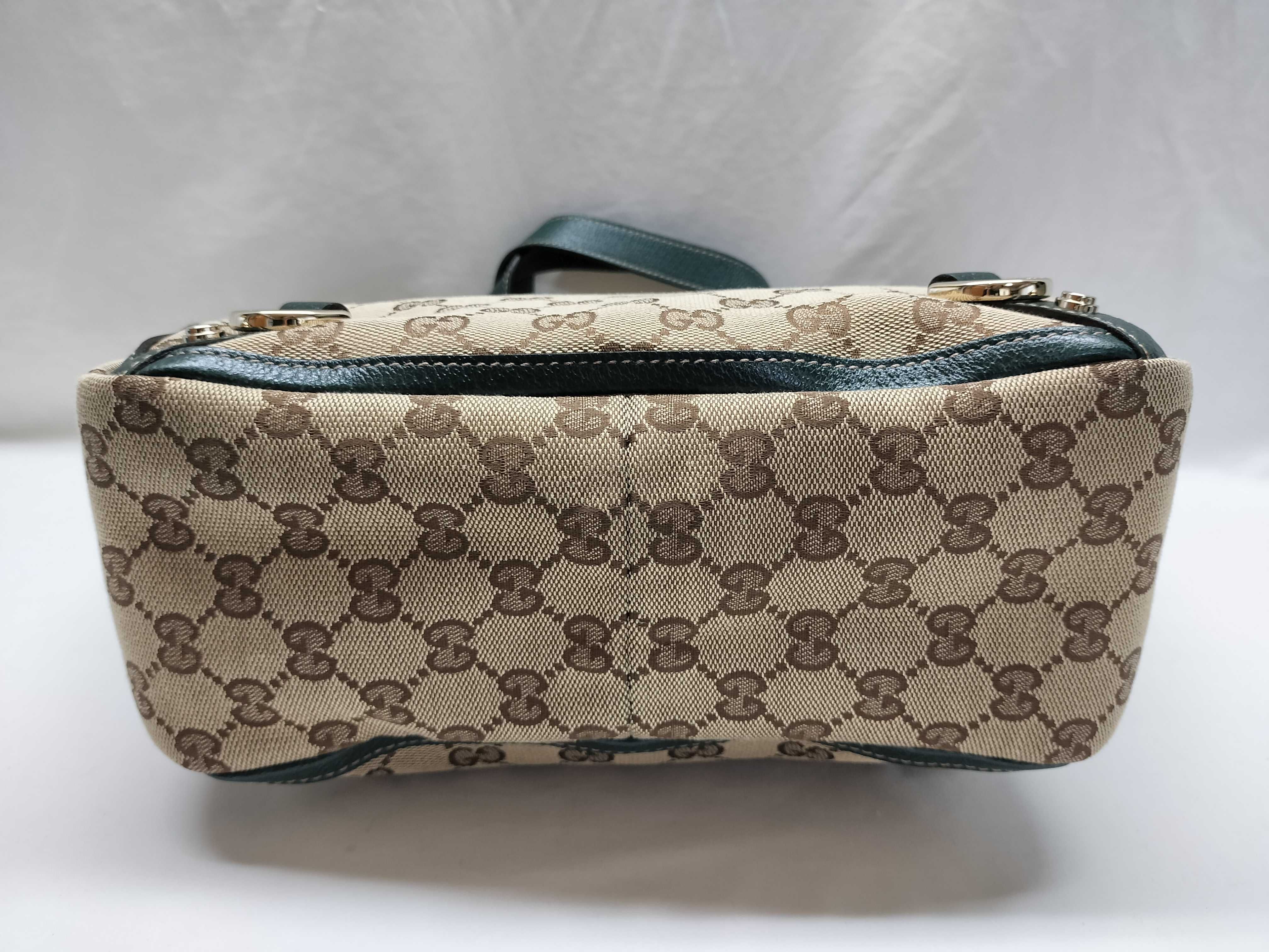 GG Canvas 130739 Leather x Canvas Handbag Tote Bag — view 3