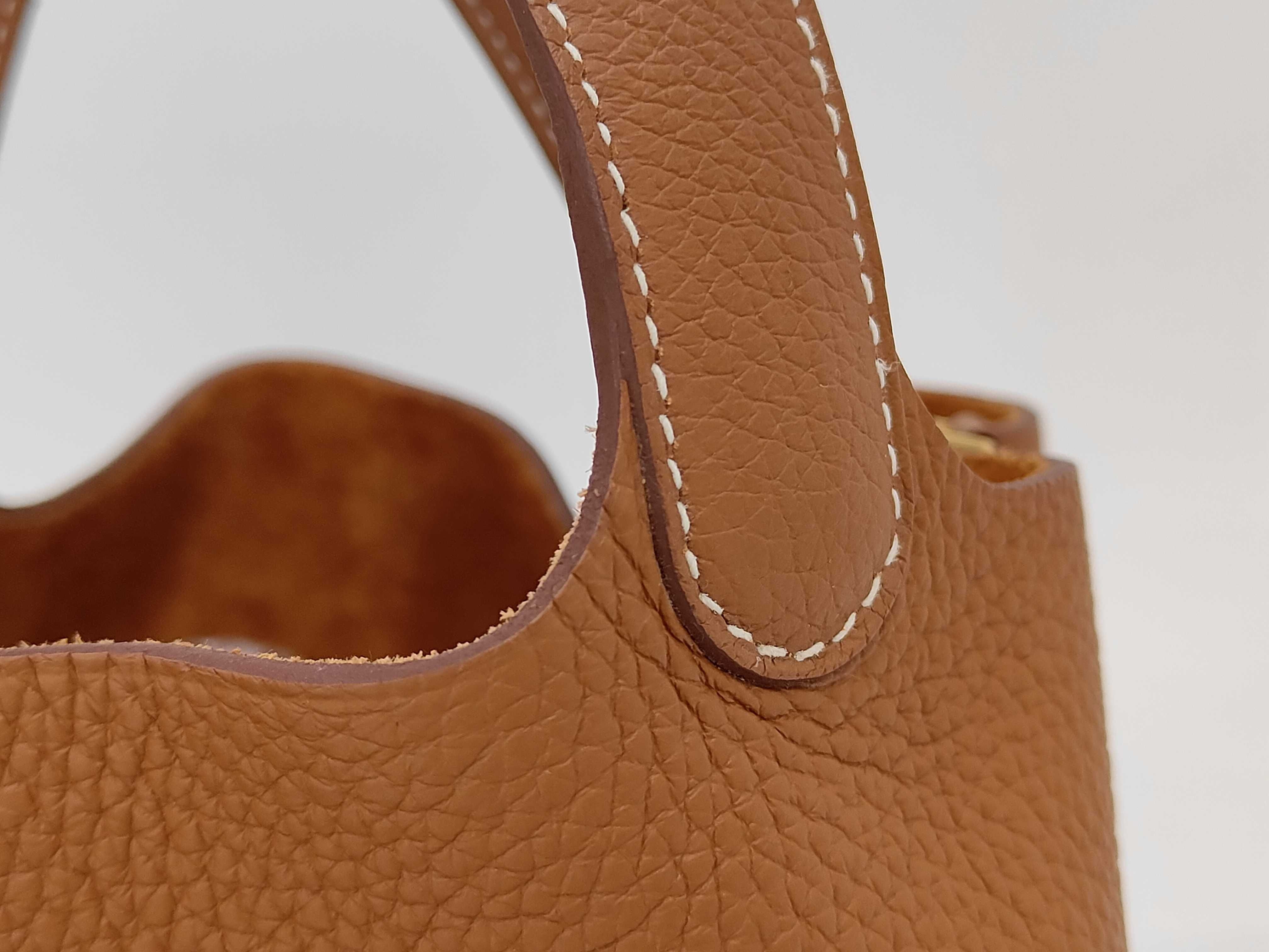 Picotin Lock MM Handbag, Brown Handbag — view 3