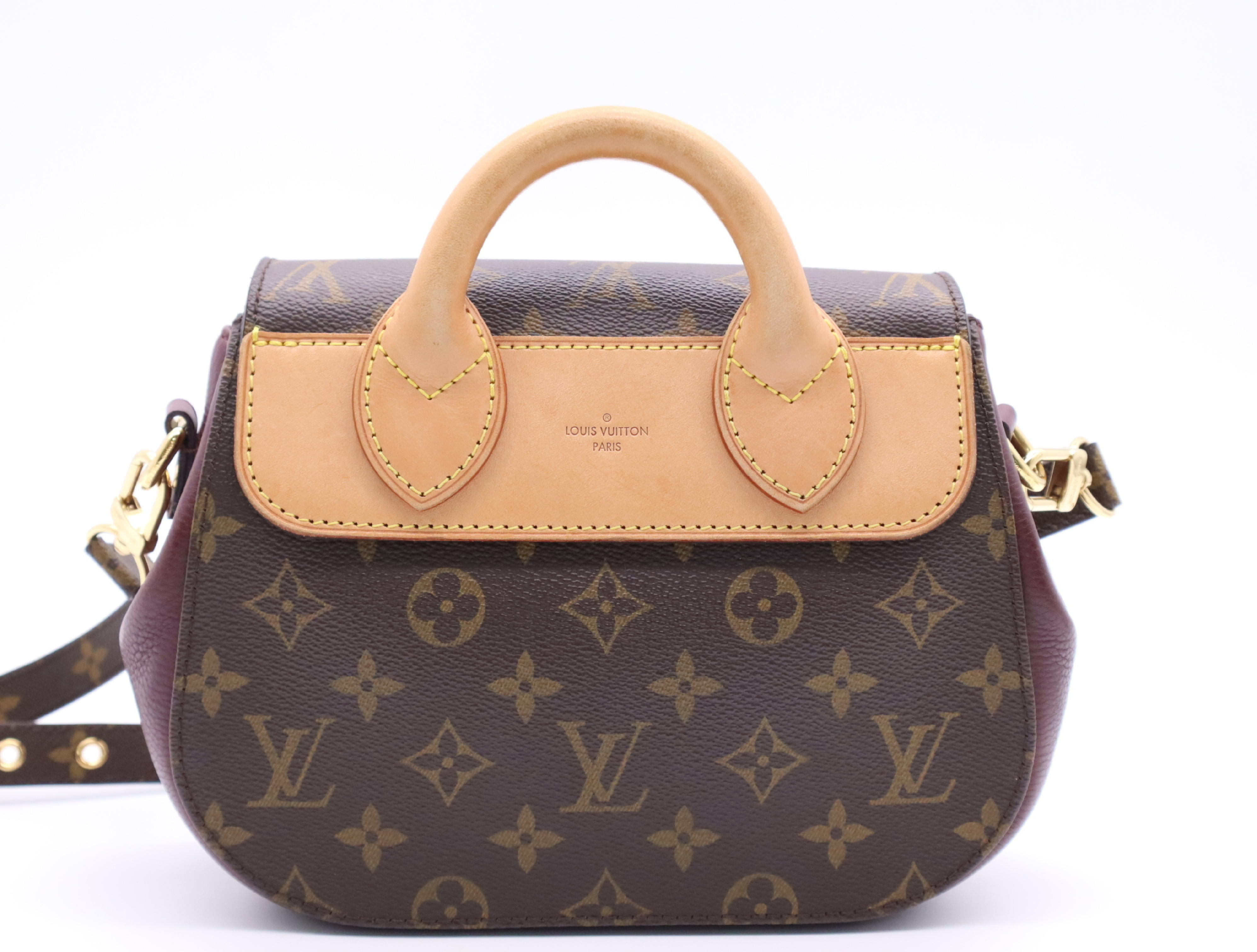M40577 Monogram Eden PM Bordeaux Shoulder Bag with Shoulder Strap, 2 Keys, 2 Dust Bags, and Small Dust Bag — view 2