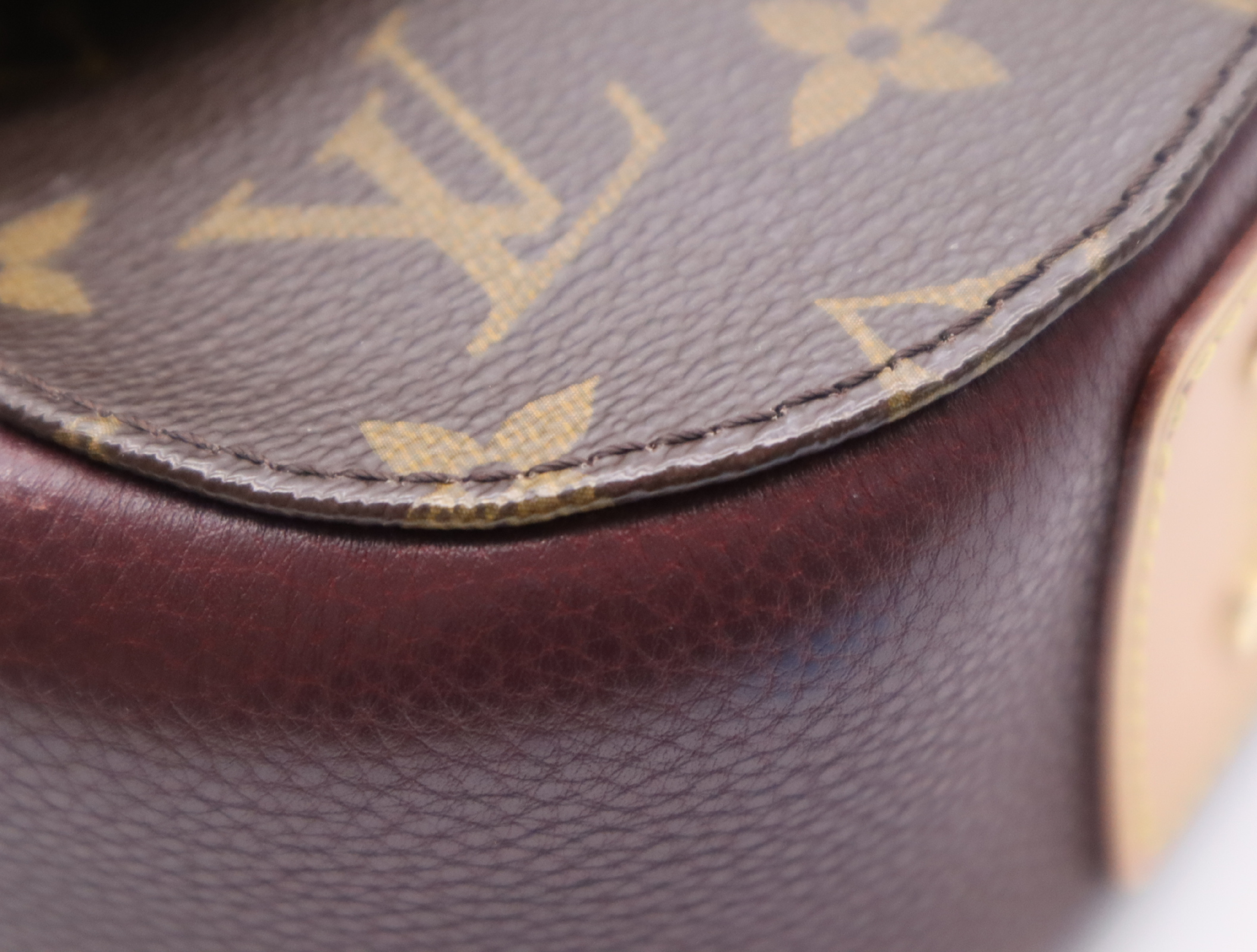 M40577 Monogram Eden PM Bordeaux Shoulder Bag with Shoulder Strap, 2 Keys, 2 Dust Bags, and Small Dust Bag — view 6